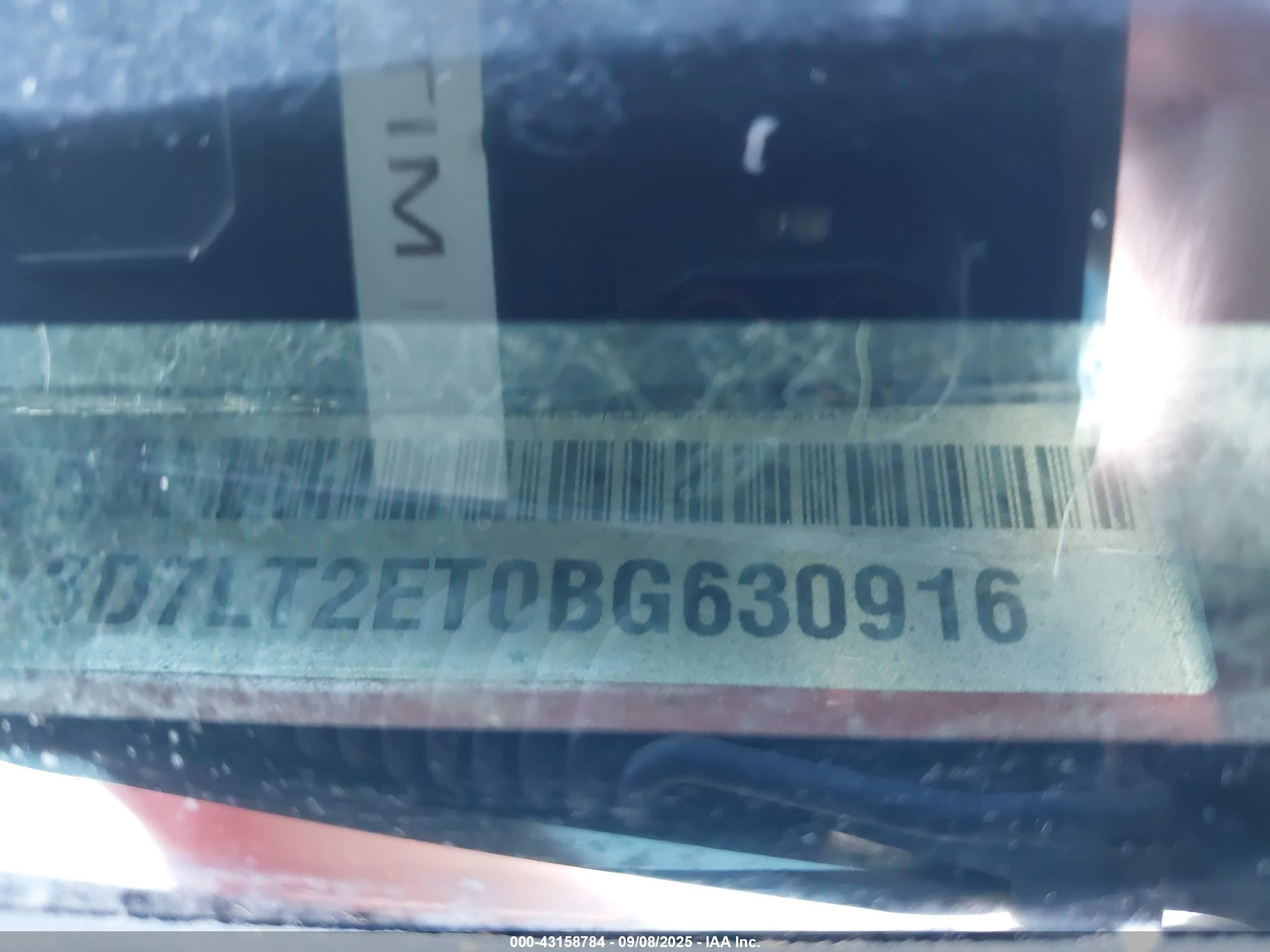2011 Ram Ram 2500 St Красный vin: 3D7LT2ET0BG630916