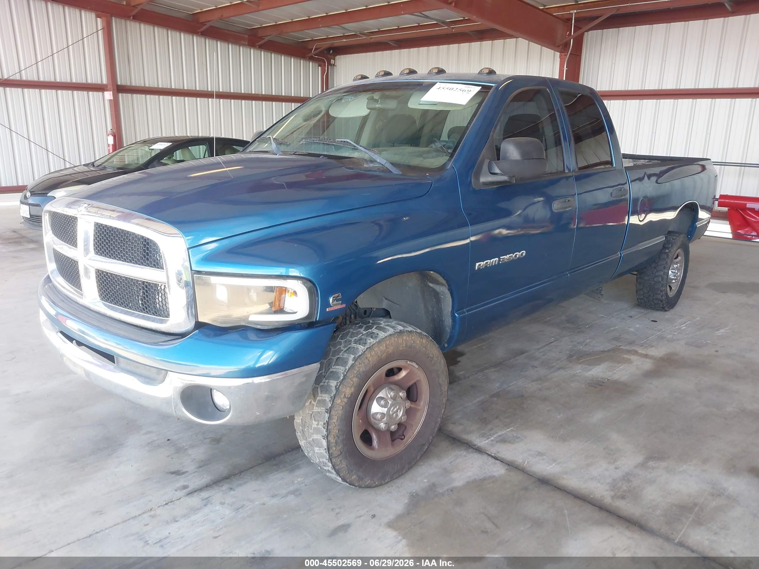 2004 Dodge Ram 3500 Slt/laramie Blue vin: 3D7LU38C14G225682