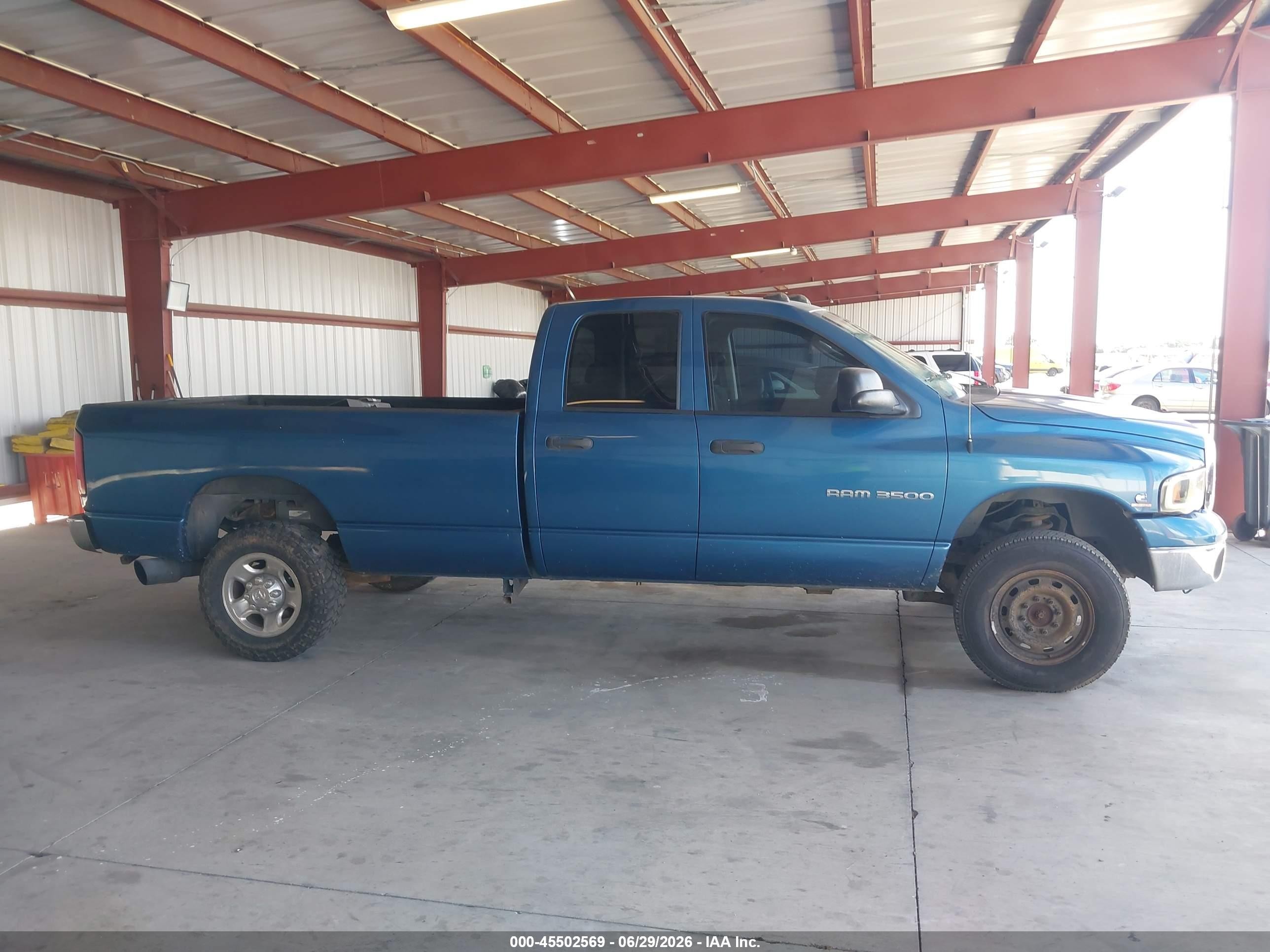 2004 Dodge Ram 3500 Slt/laramie Blue vin: 3D7LU38C14G225682