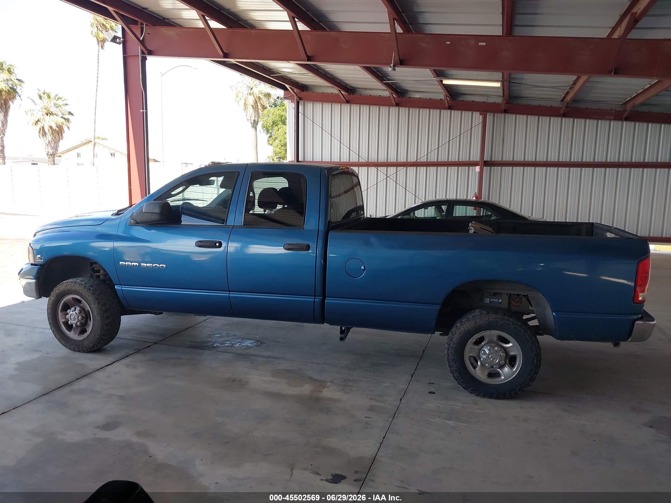 2004 Dodge Ram 3500 Slt/laramie Blue vin: 3D7LU38C14G225682