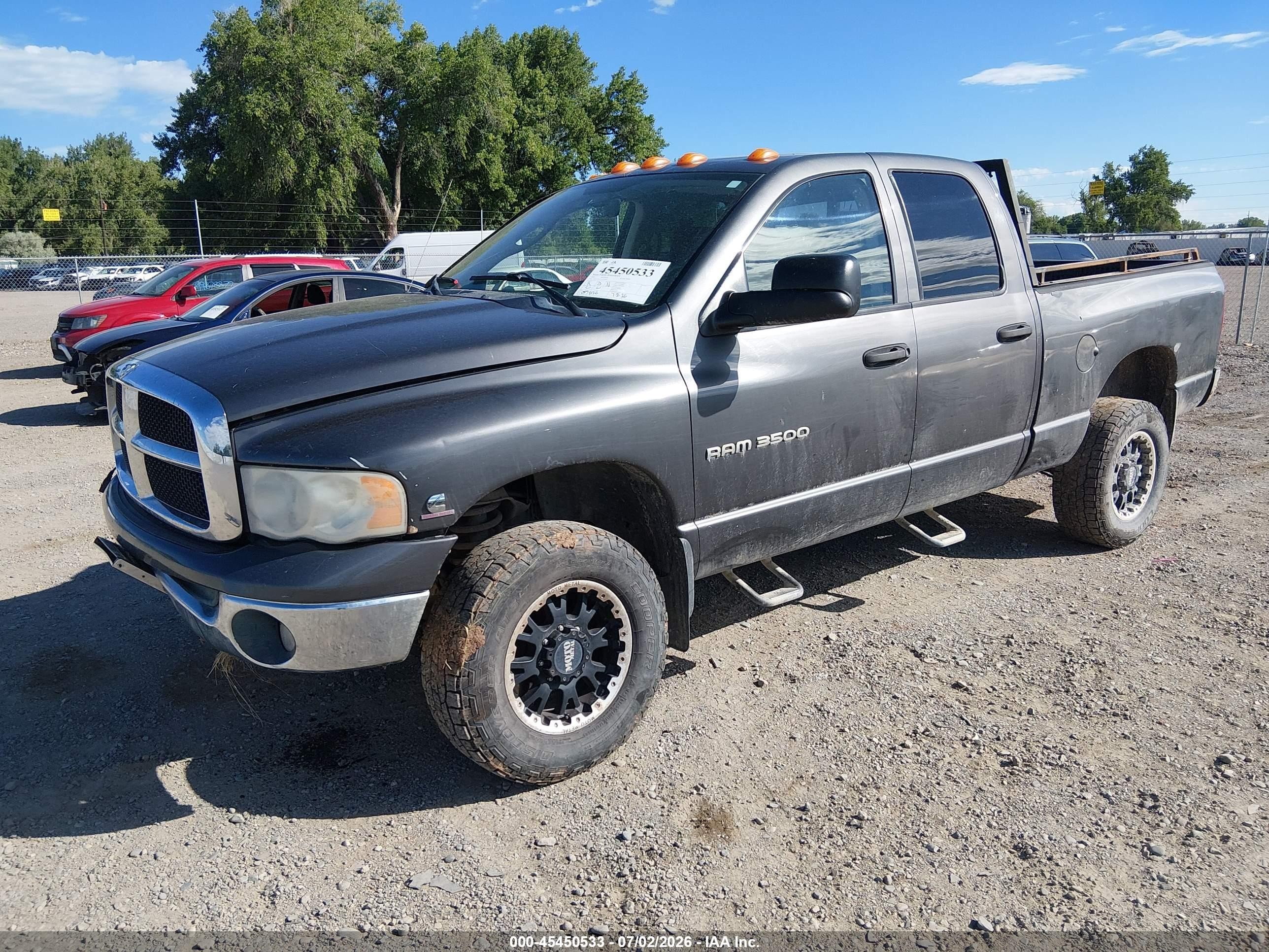 2003 Dodge Ram 3500 Slt/laramie/st Gray vin: 3D7LU38C73G718166