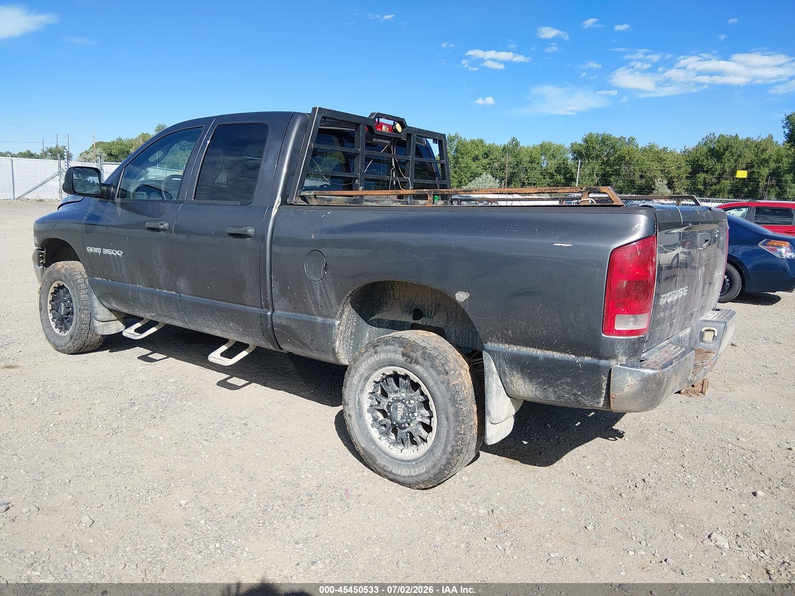 2003 Dodge Ram 3500 Slt/laramie/st Gray vin: 3D7LU38C73G718166