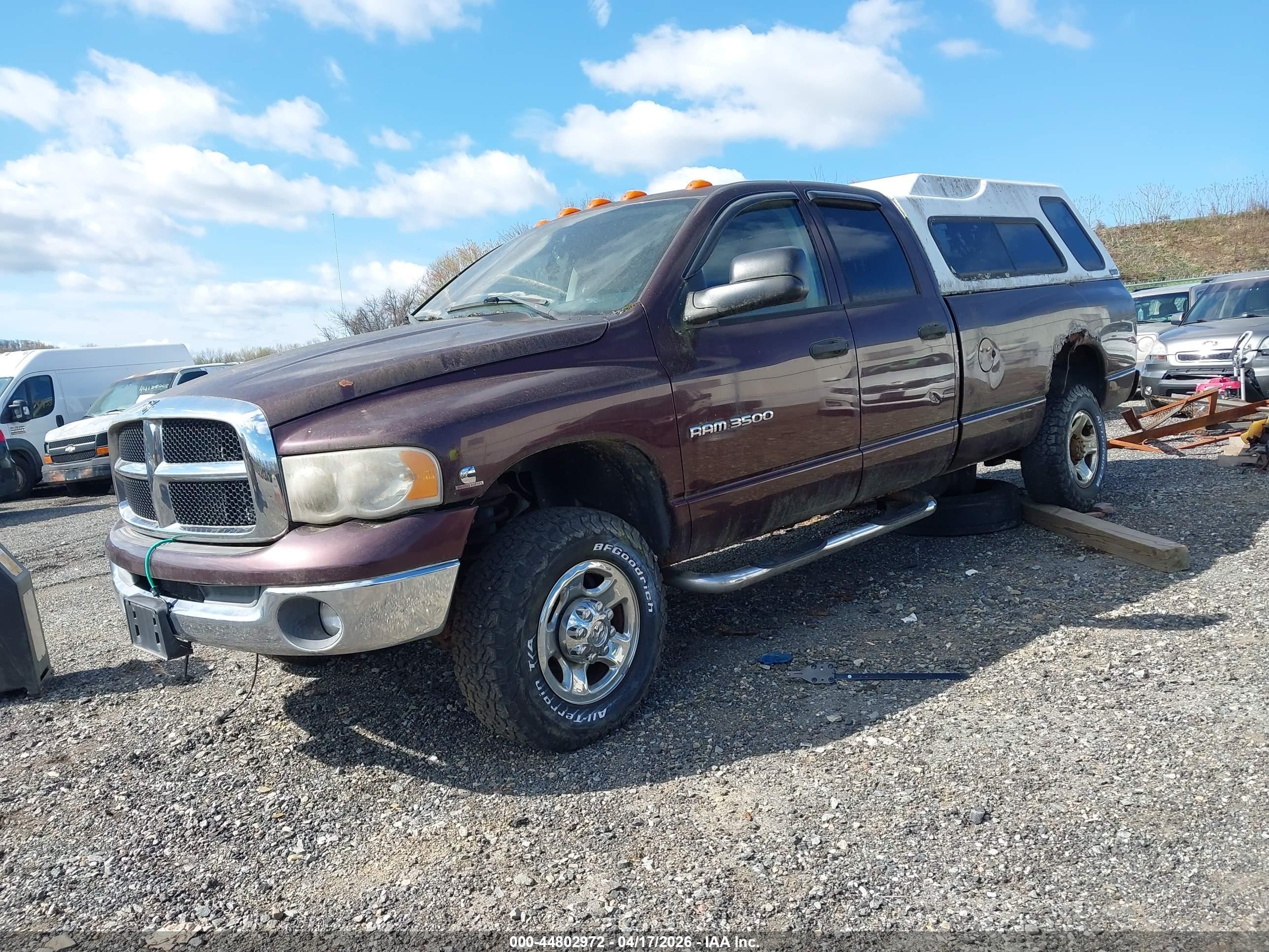 2004 Dodge Ram 3500 Slt/laramie Burgundy vin: 3D7LU38C94G100736