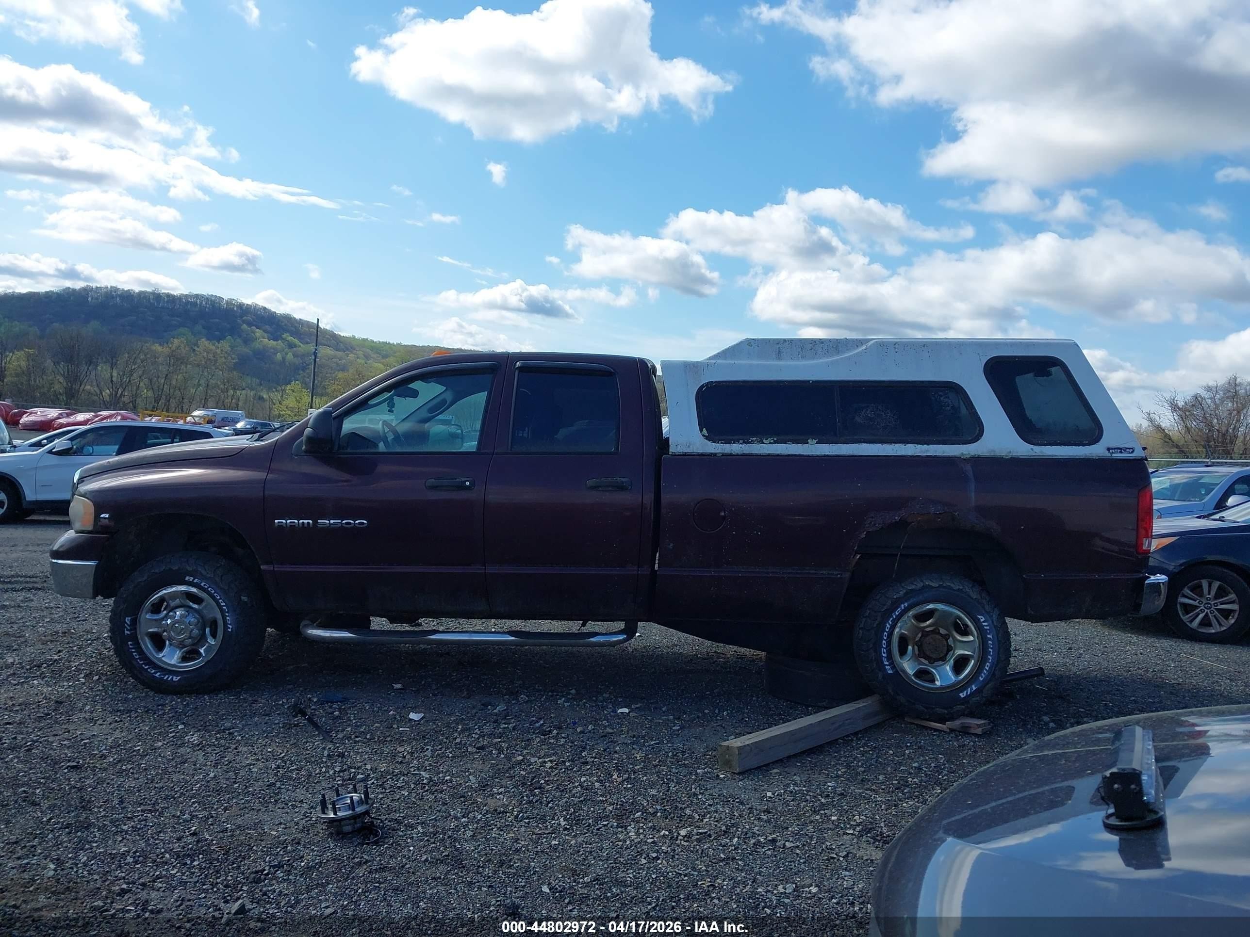 2004 Dodge Ram 3500 Slt/laramie Burgundy vin: 3D7LU38C94G100736