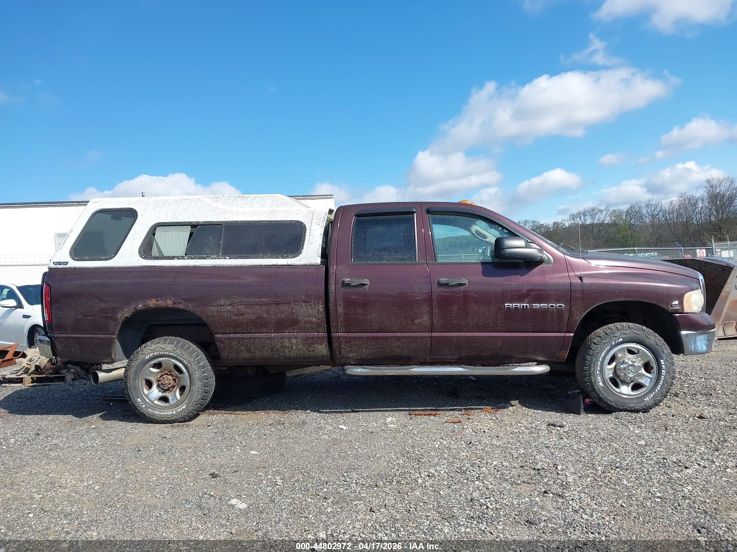 2004 Dodge Ram 3500 Slt/laramie Burgundy vin: 3D7LU38C94G100736