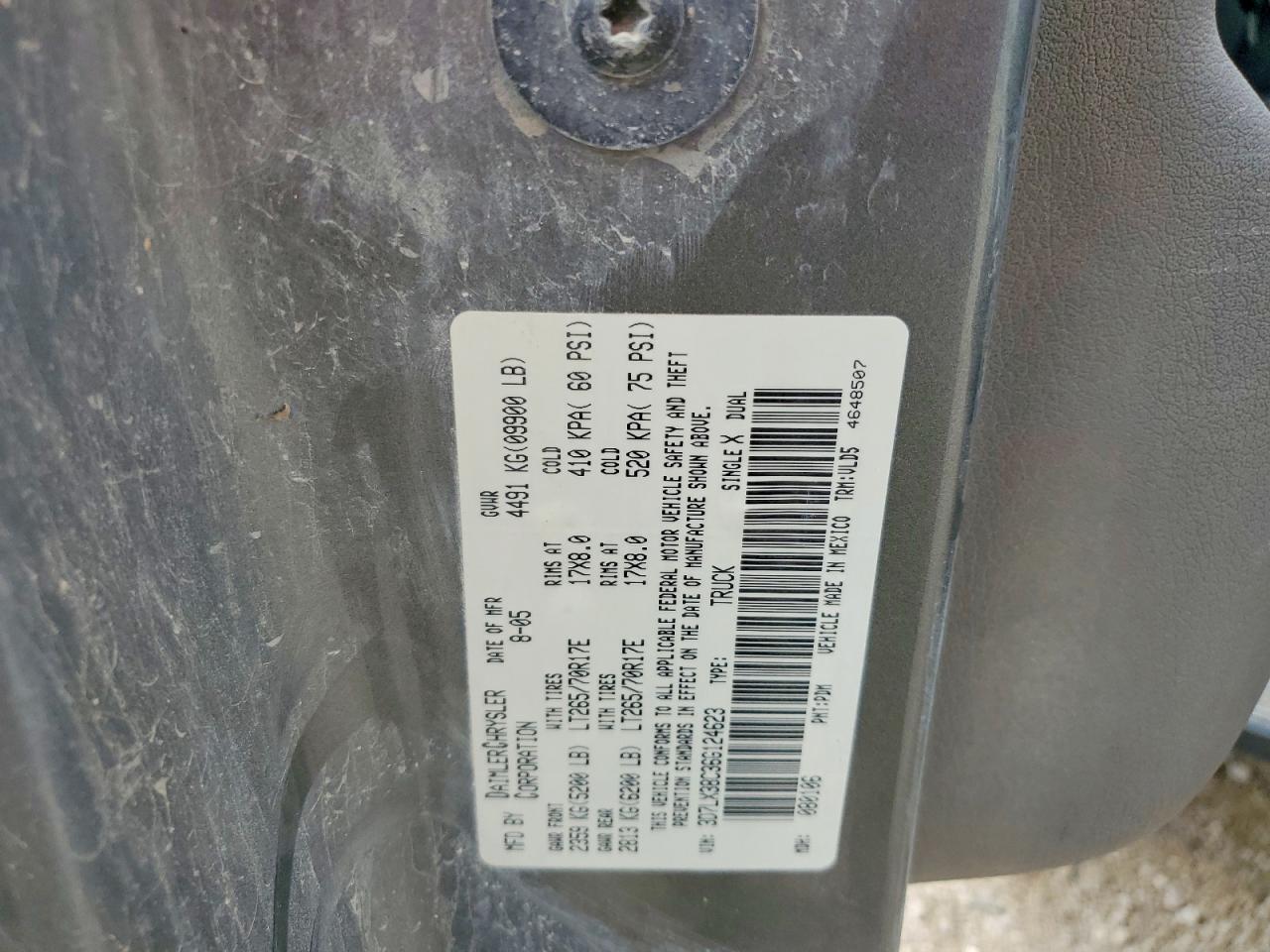 2006 Dodge Ram 3500 St Silver vin: 3D7LX38C36G124623