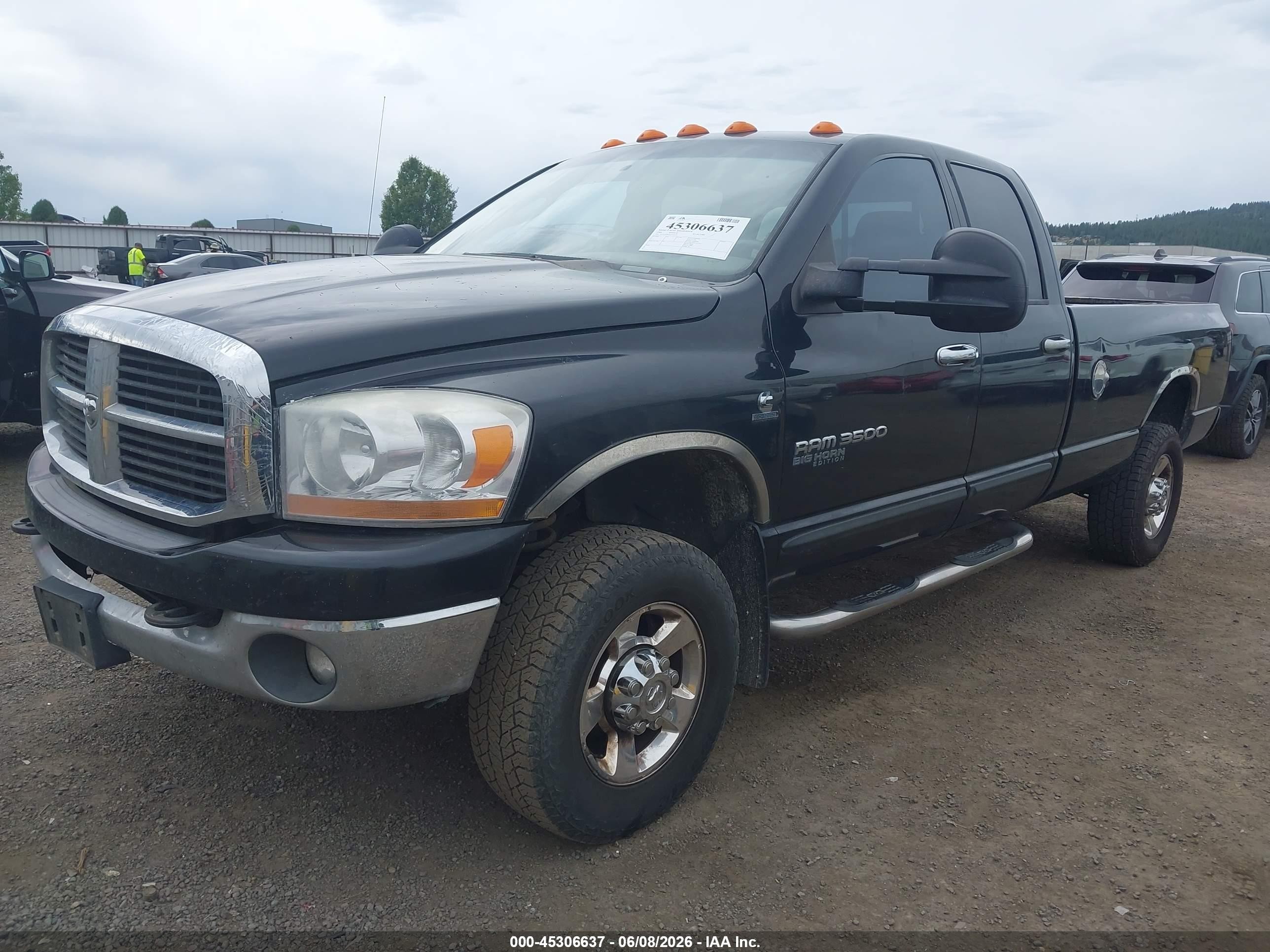 2006 Dodge Ram 3500 Slt/sport Черный vin: 3D7LX38C46G235777