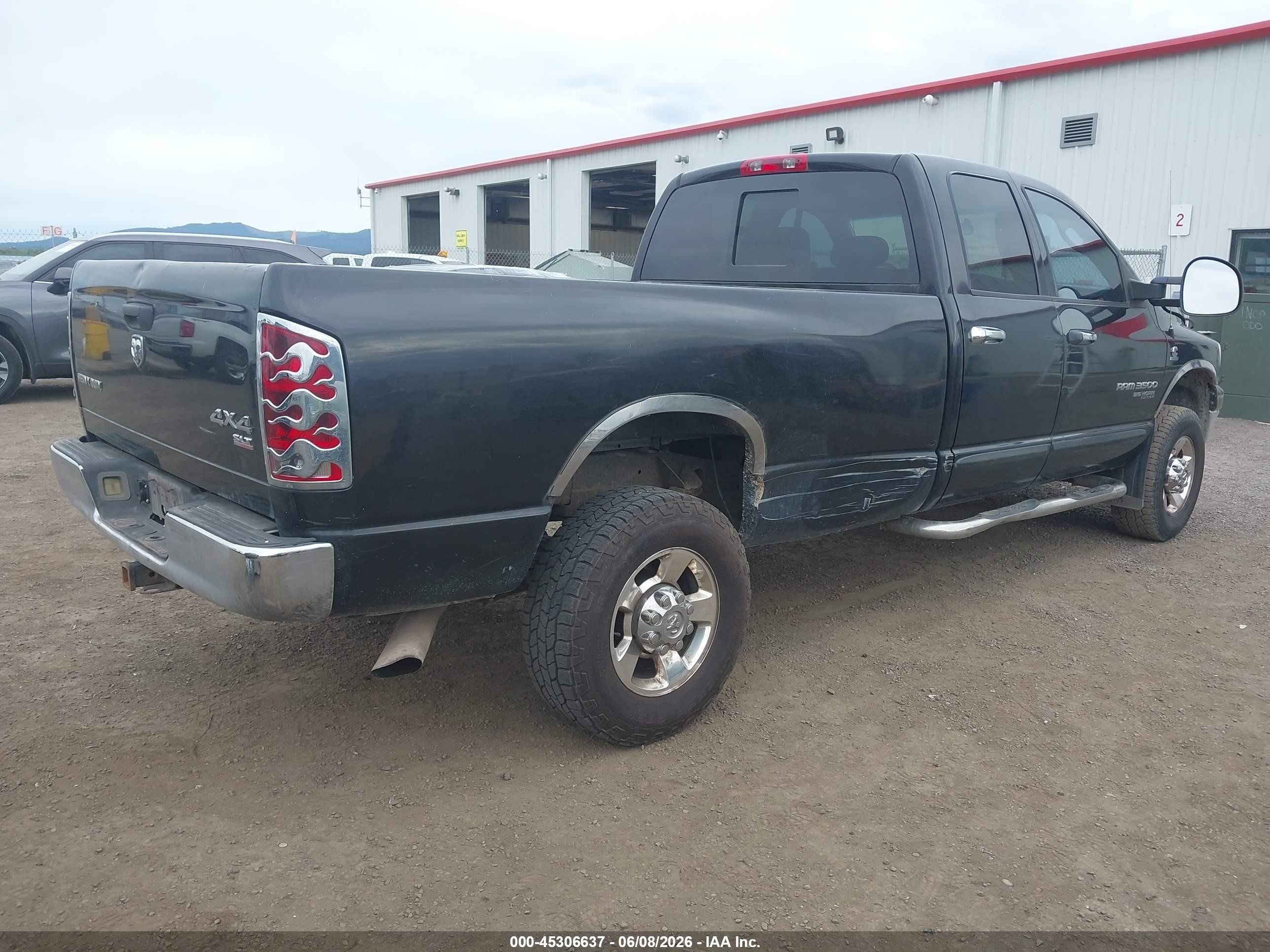 2006 Dodge Ram 3500 Slt/sport Черный vin: 3D7LX38C46G235777
