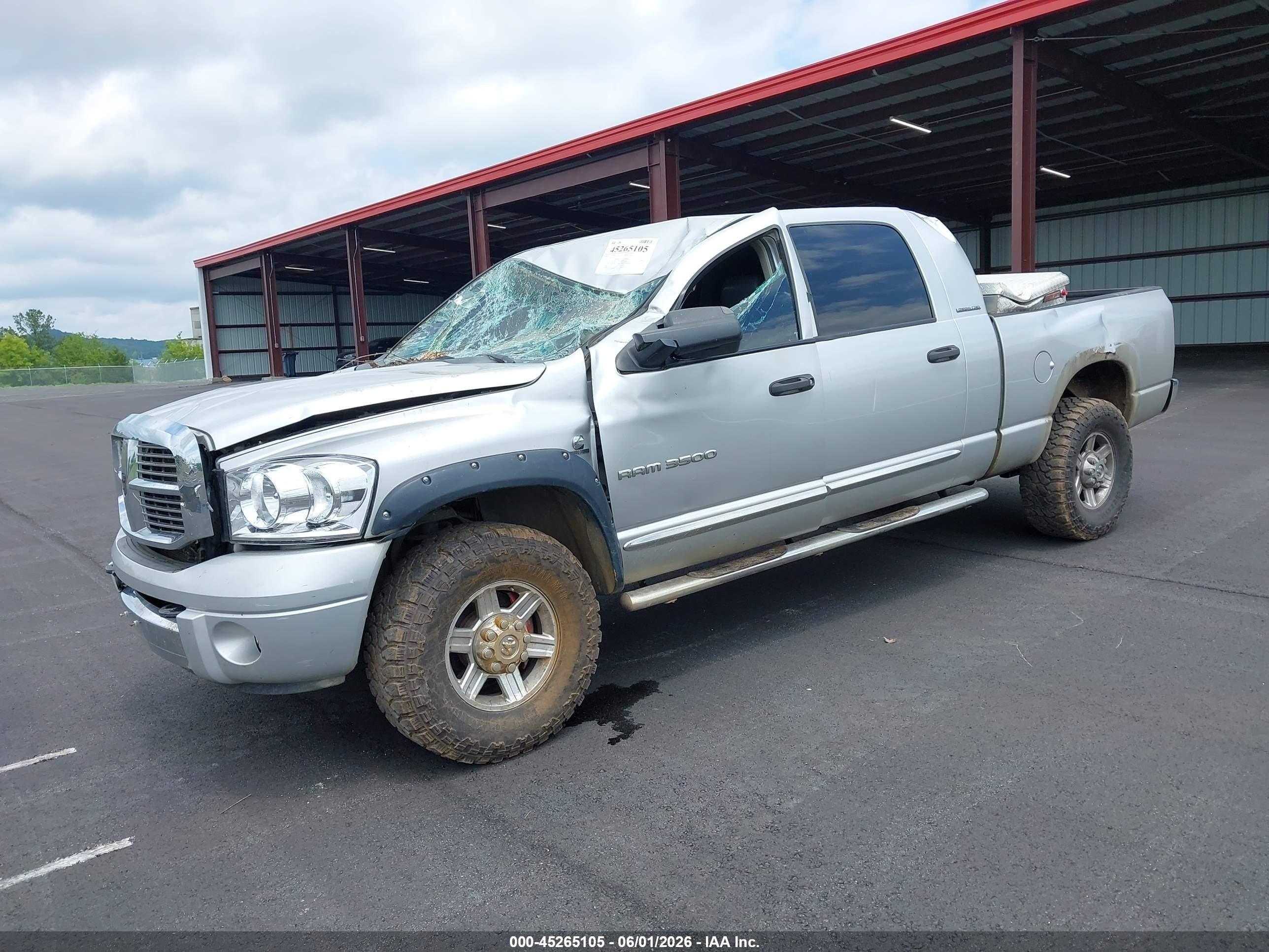 2006 Dodge Ram 3500 Laramie Gray vin: 3D7LX39C96G192892