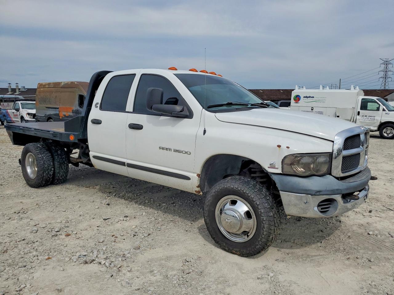 2003 Dodge Ram 3500 St White vin: 3D7MU48C43G762846
