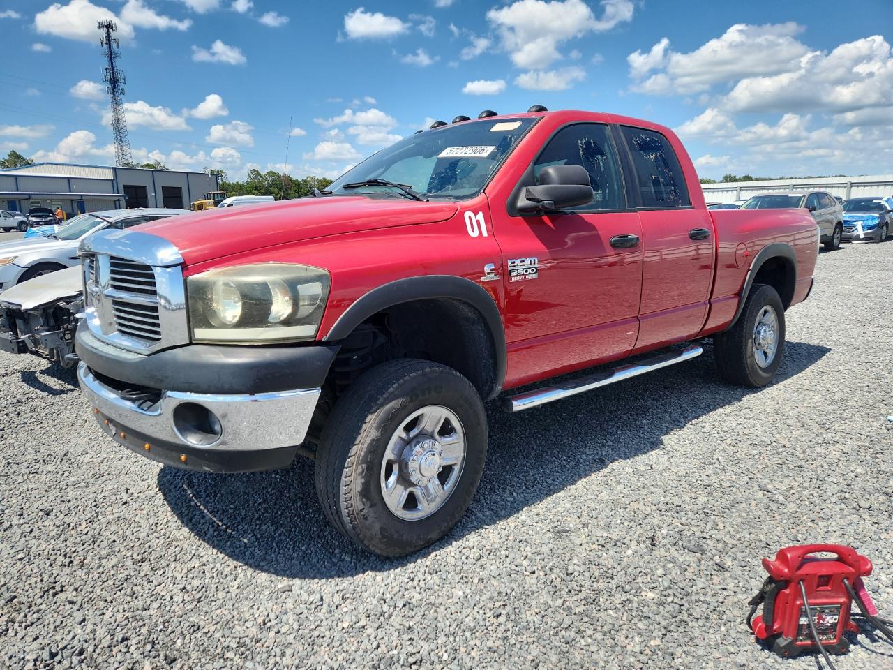 2007 Dodge Ram 3500 St Red vin: 3D7MX38A07G808324