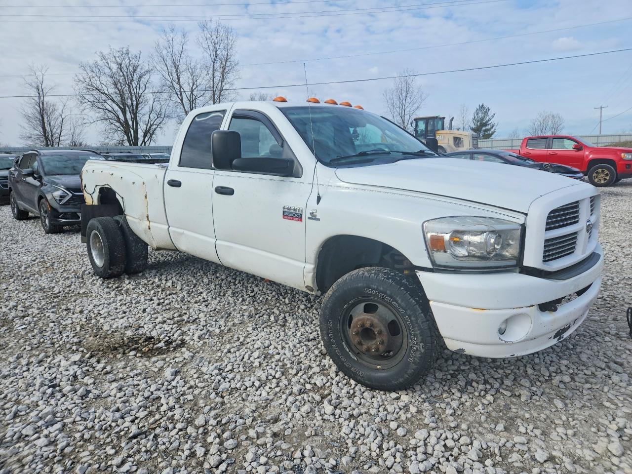 2008 Dodge Ram 3500 St Белый vin: 3D7MX48A48G137098
