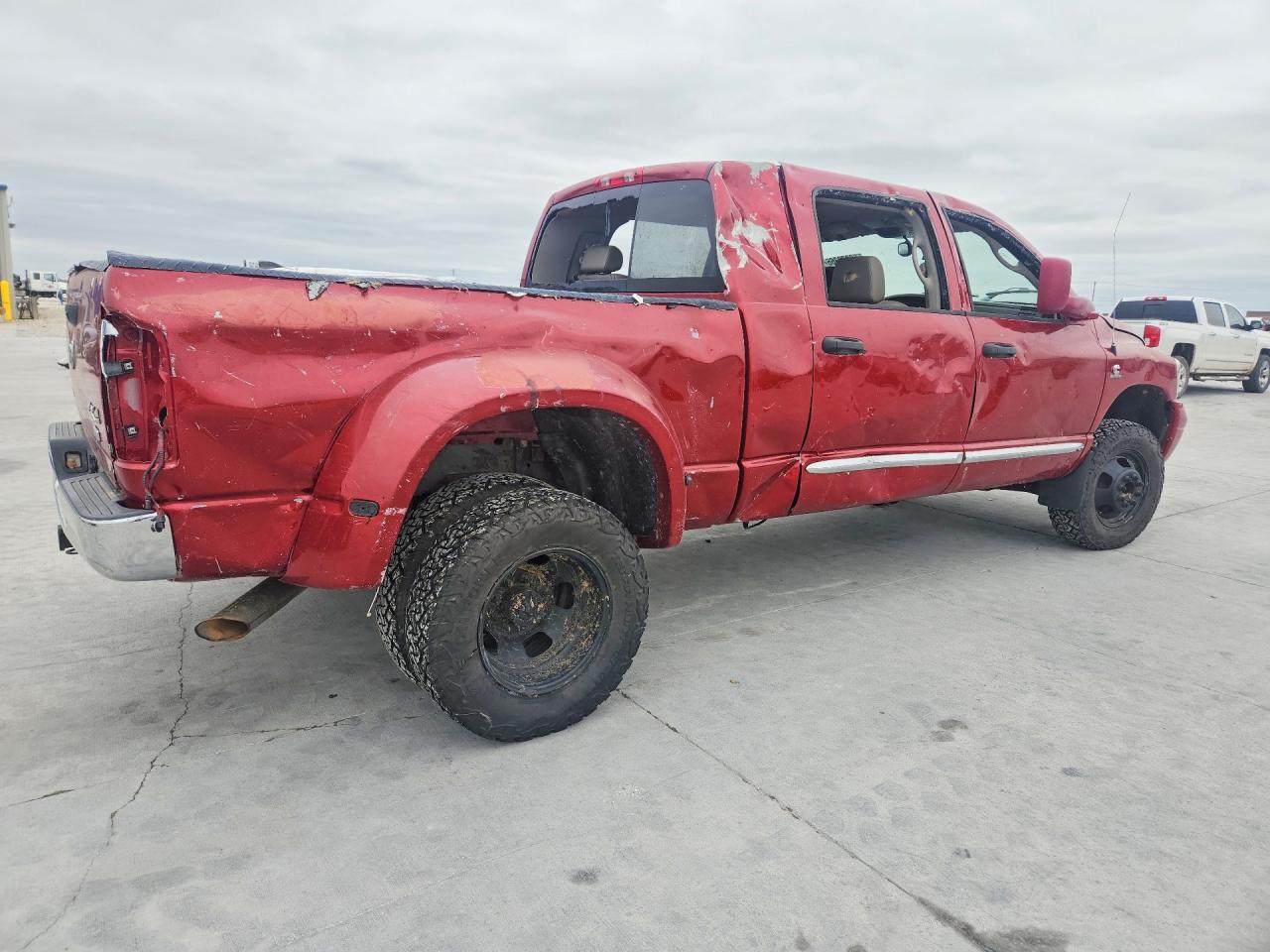 2008 Dodge Ram 3500 Burgundy vin: 3D7MX49AX8G164613