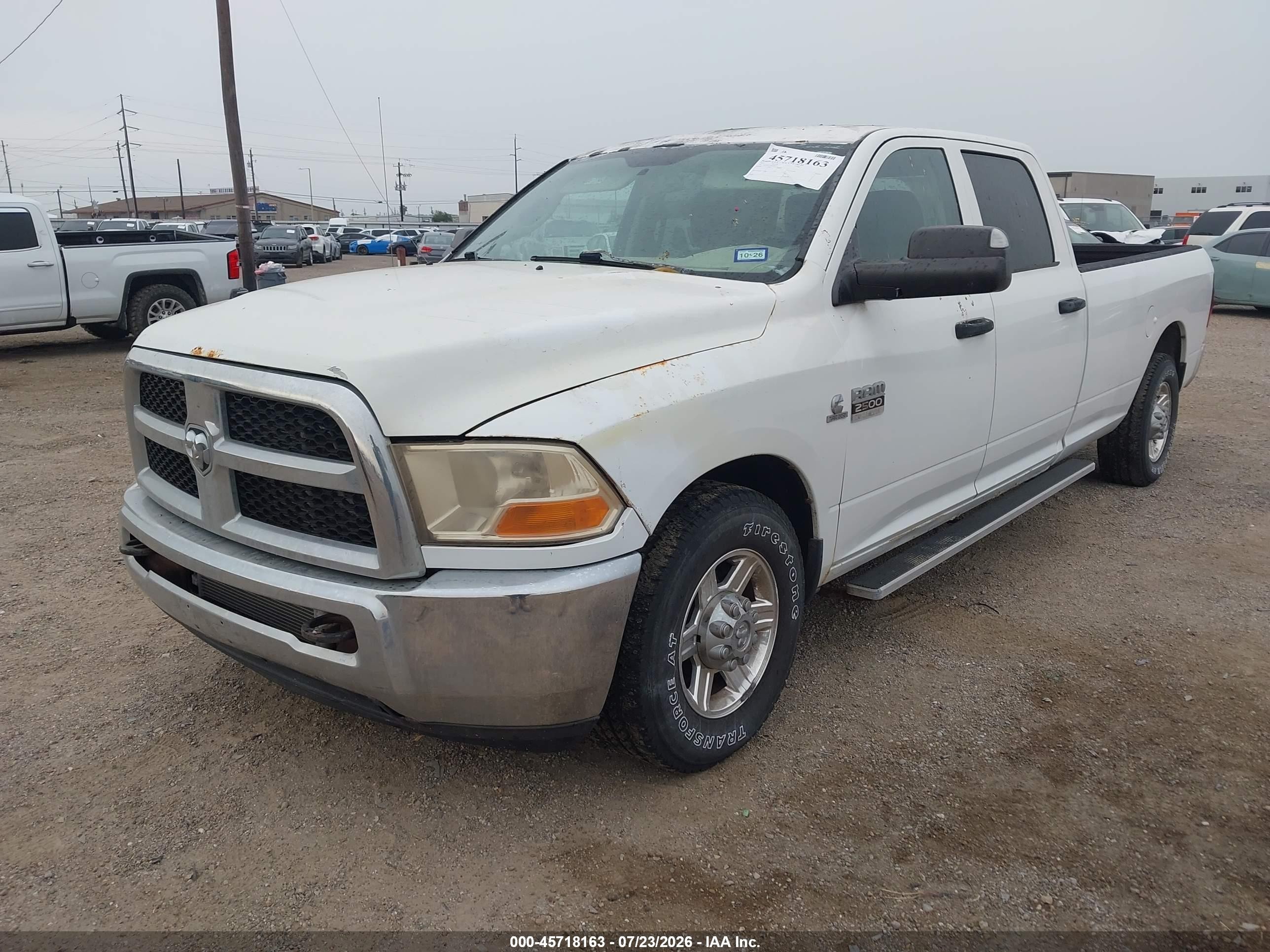 2011 Ram 2500 St White vin: 3D7TP2CL5BG636153
