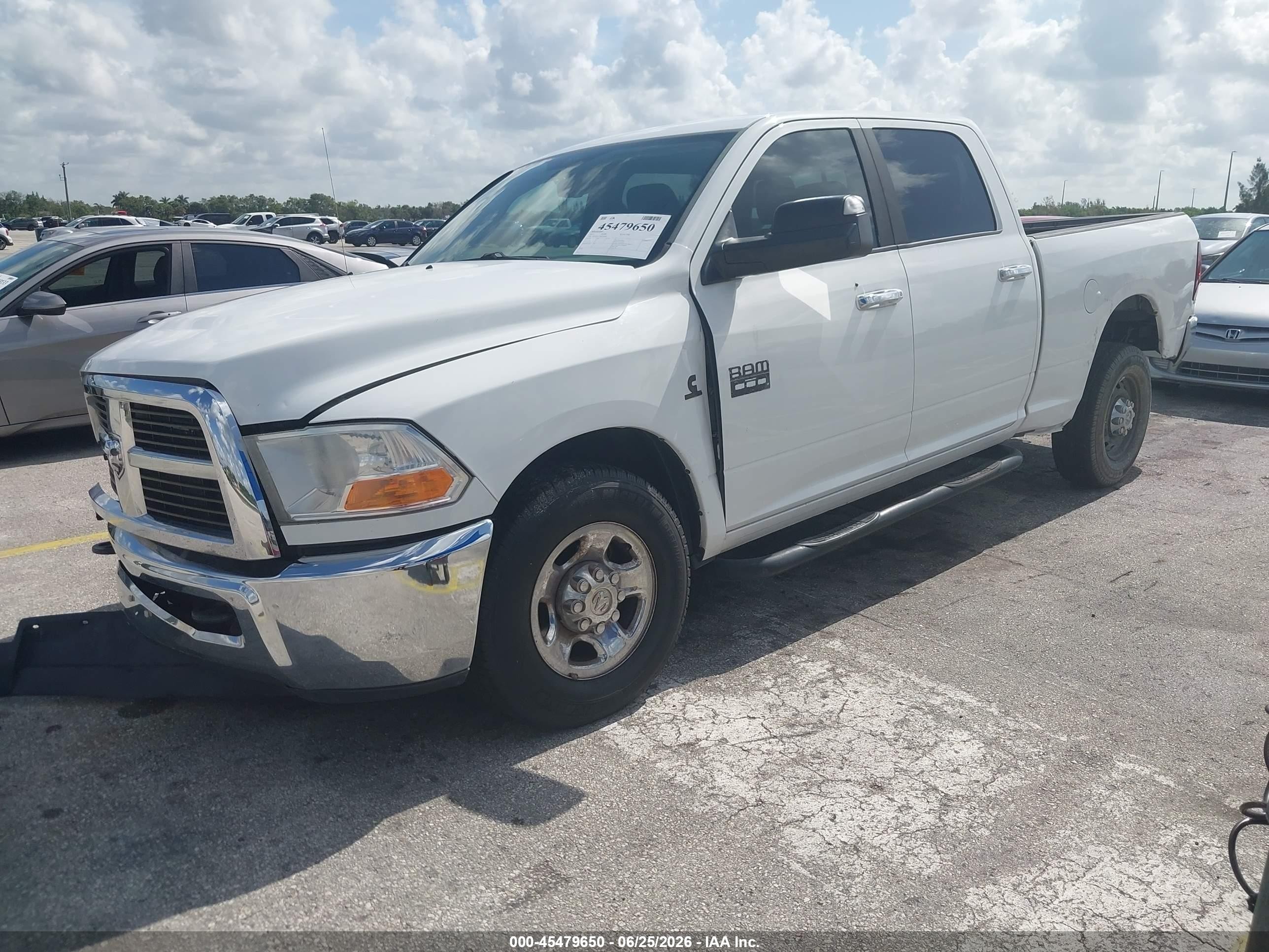 2011 Ram Ram 2500 Slt White vin: 3D7TP2CL7BG518590