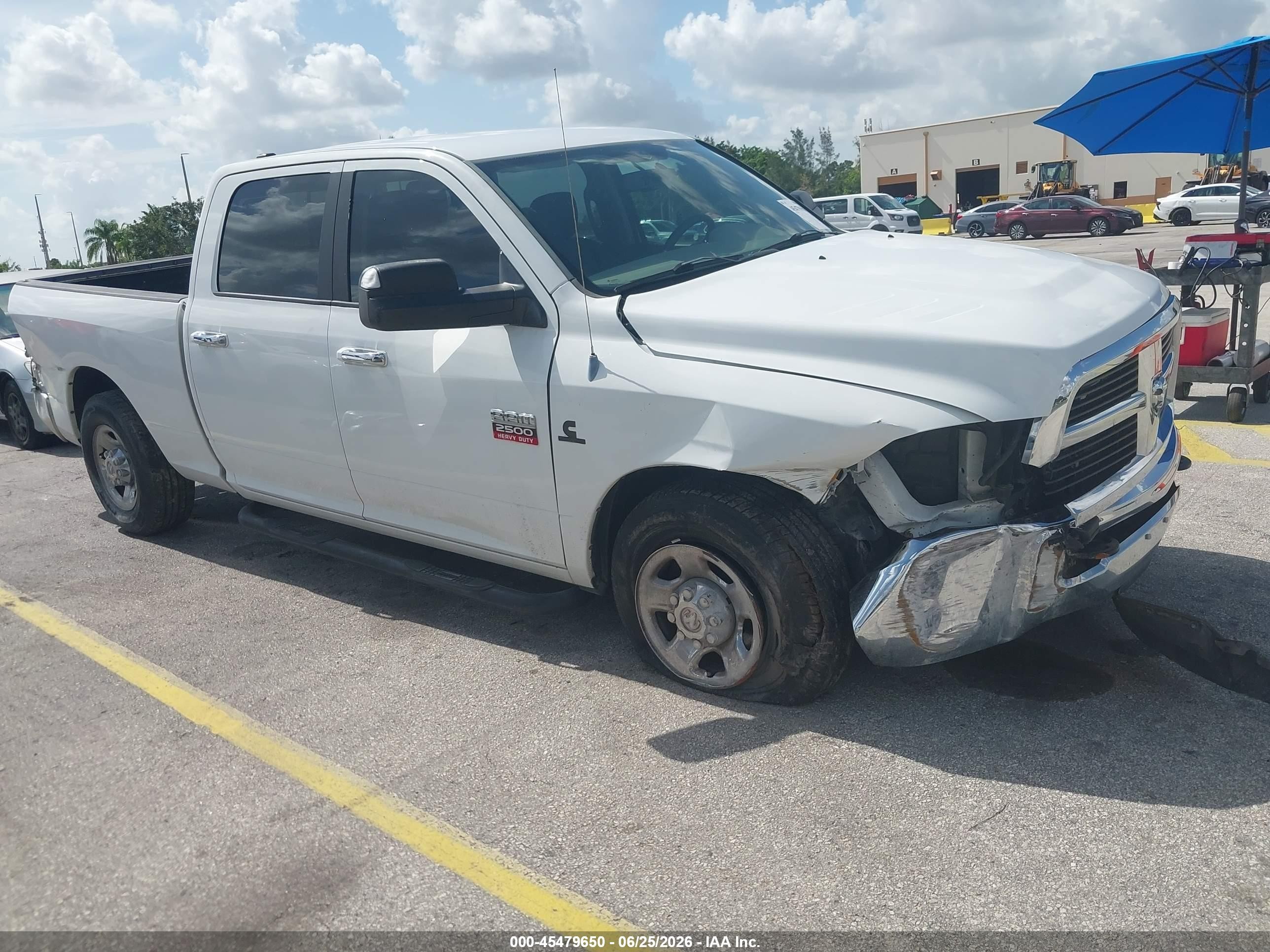 2011 Ram Ram 2500 Slt White vin: 3D7TP2CL7BG518590
