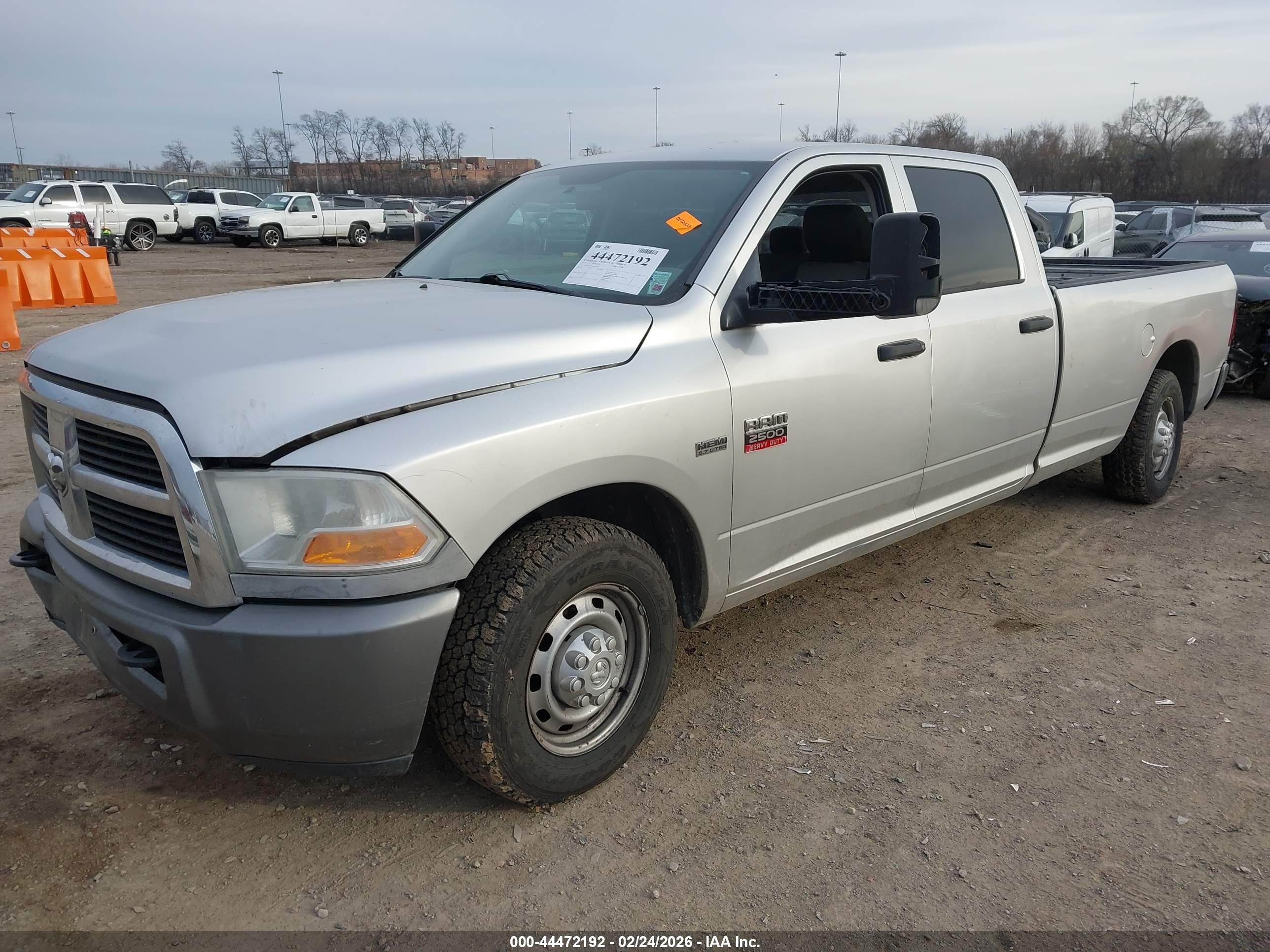 2010 Dodge Ram 2500 St Черный vin: 3D7TP2CT8AG149155