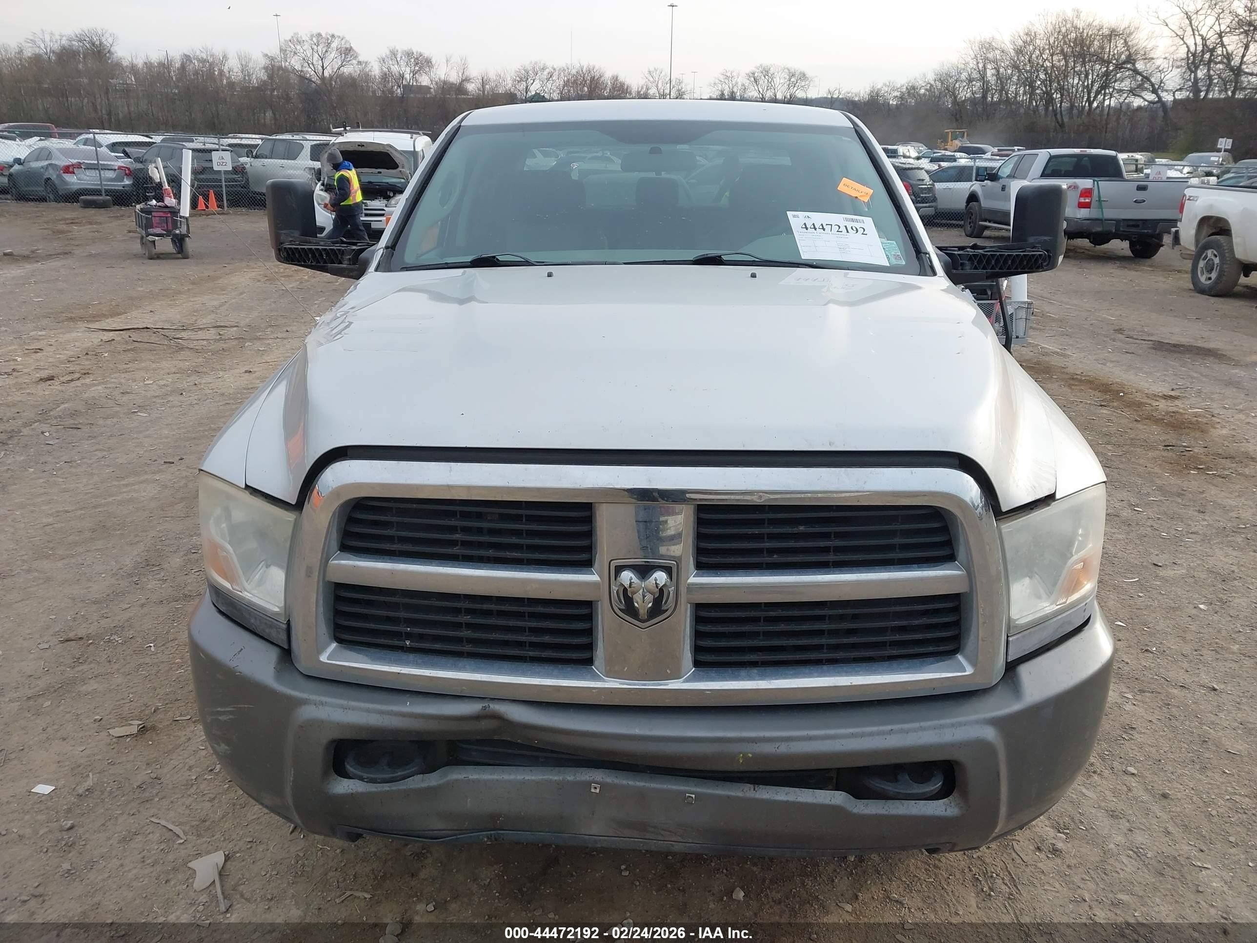 2010 Dodge Ram 2500 St Черный vin: 3D7TP2CT8AG149155