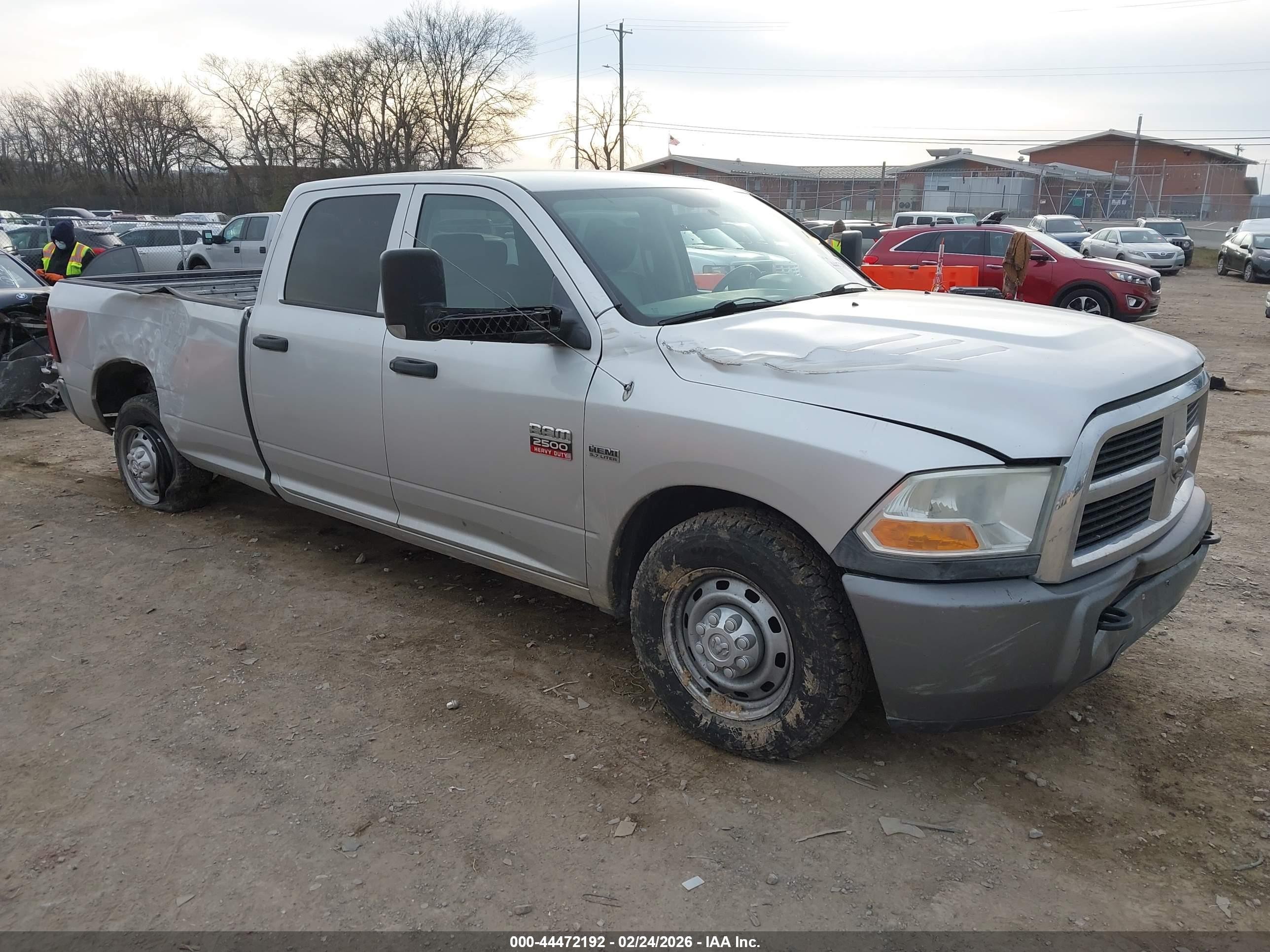2010 Dodge Ram 2500 St Черный vin: 3D7TP2CT8AG149155