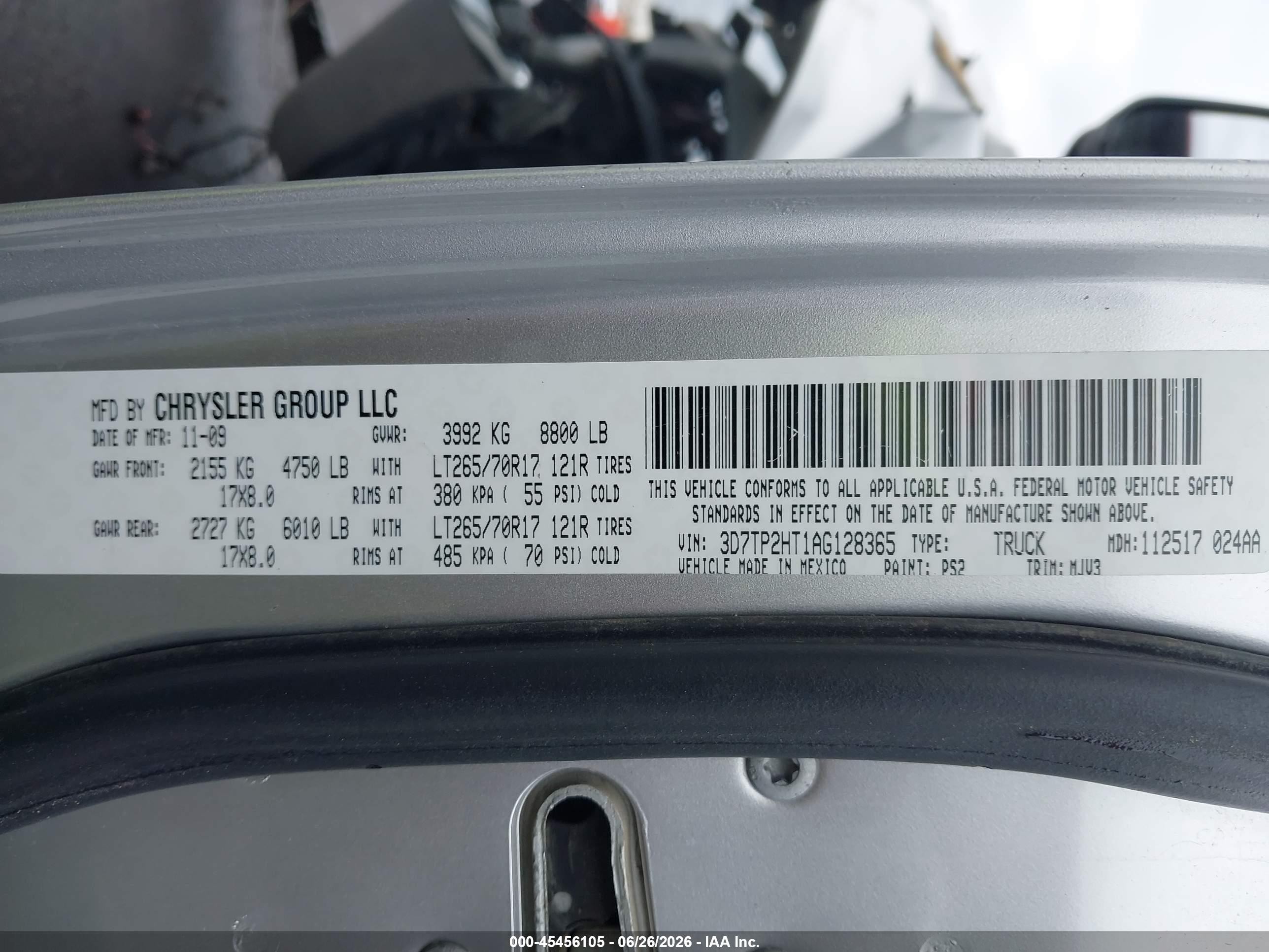 2010 Dodge Ram 2500 Slt Серебряный vin: 3D7TP2HT1AG128365