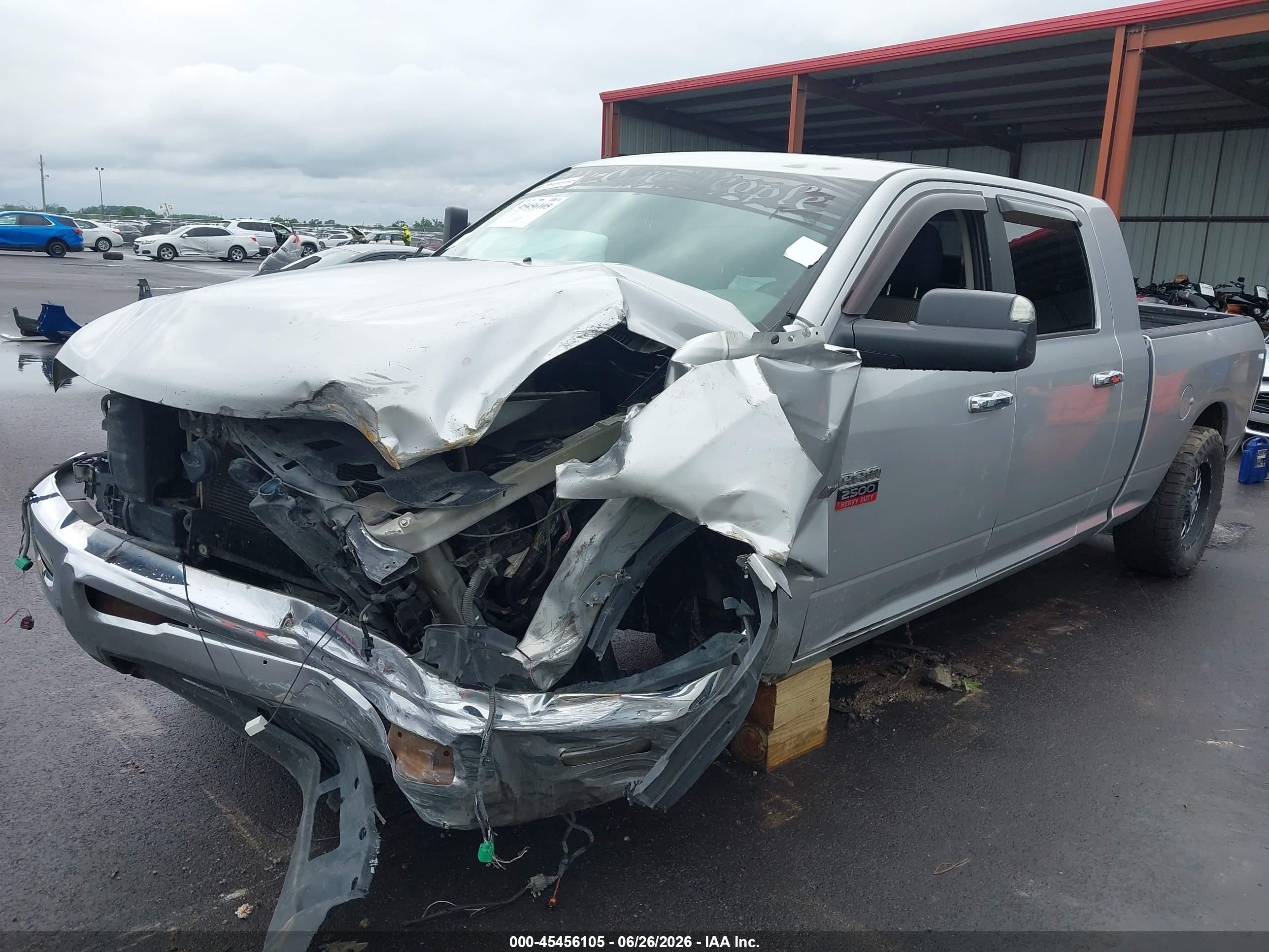 2010 Dodge Ram 2500 Slt Серебряный vin: 3D7TP2HT1AG128365
