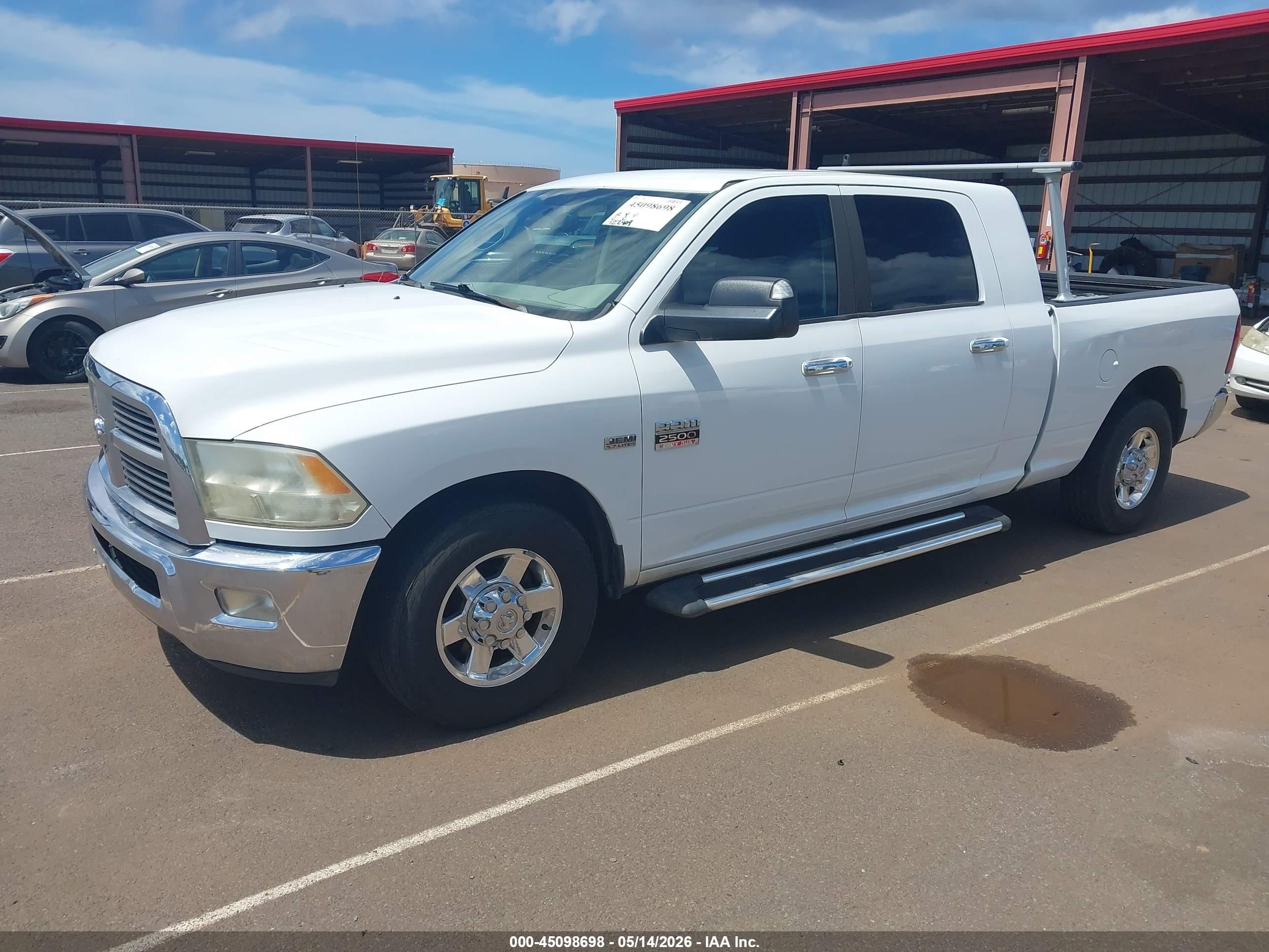 2011 Ram Ram 2500 Slt White vin: 3D7TP2HT3BG600504
