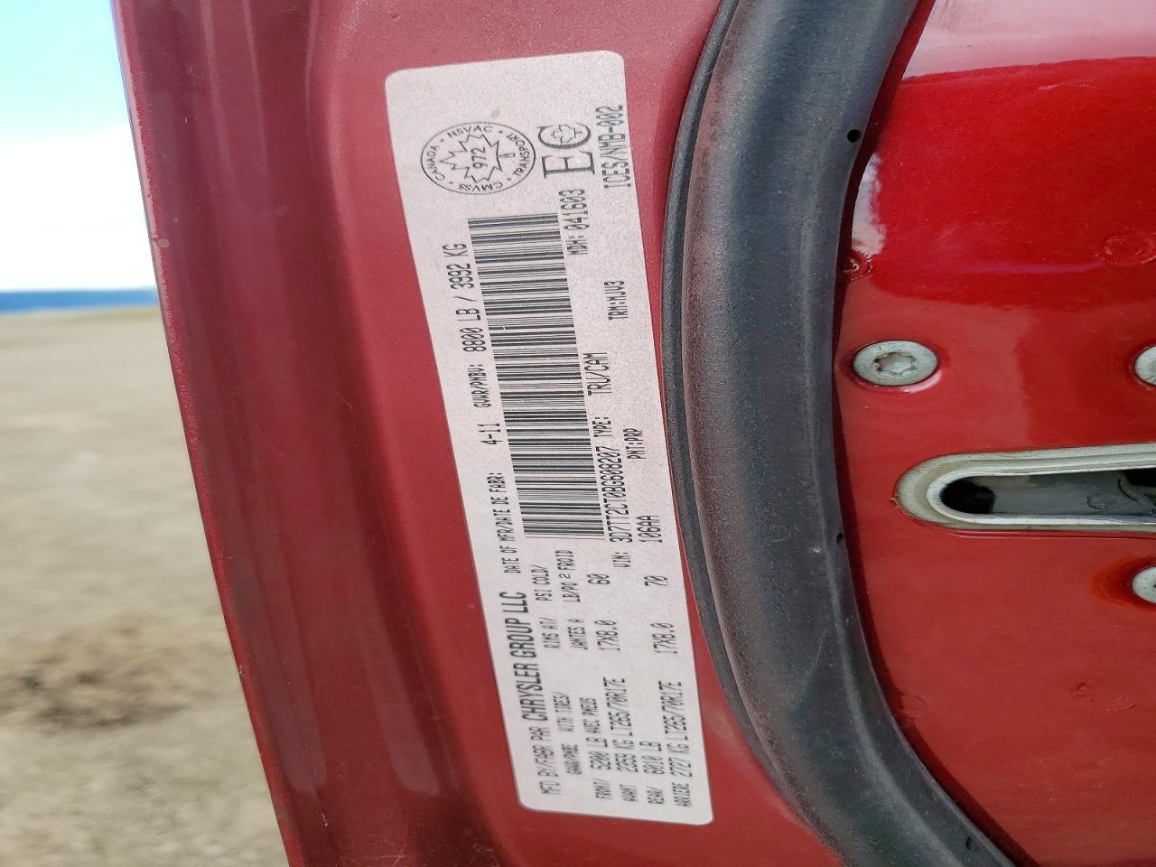 2011 Dodge Ram 2500 Red vin: 3D7TT2CT0BG608207