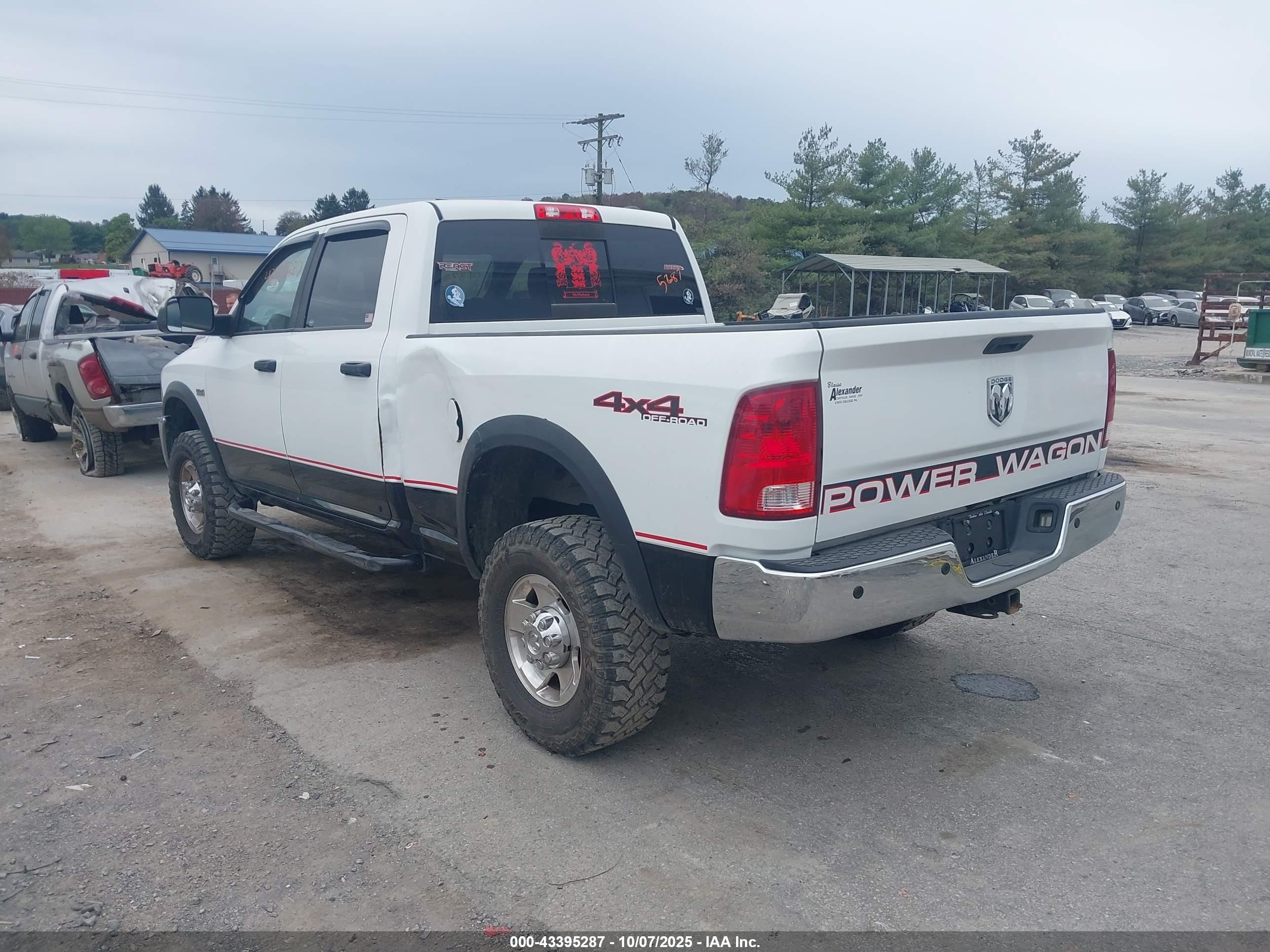 2010 Dodge Ram 2500 Slt Белый vin: 3D7TT2CT1AG182218