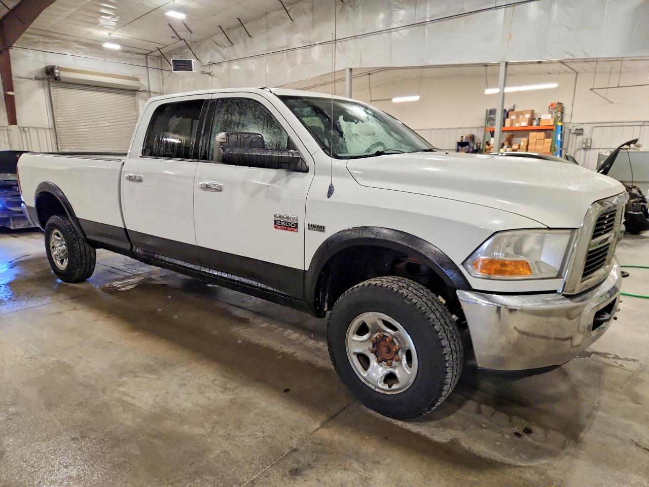 2010 Dodge Ram 2500 White vin: 3D7TT2CT2AG154072