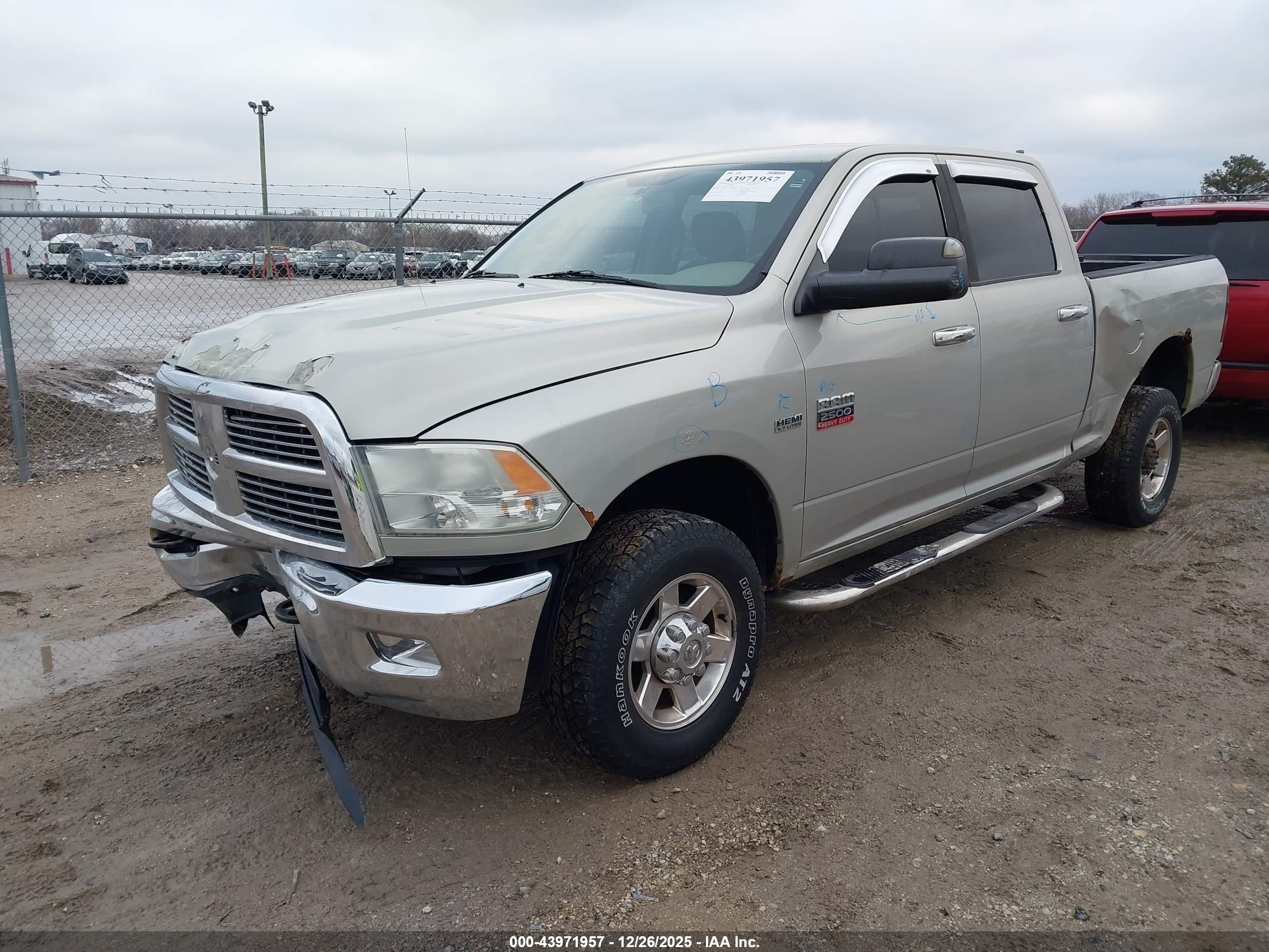 2010 Dodge Ram 2500 Slt Silver vin: 3D7TT2CT3AG125874