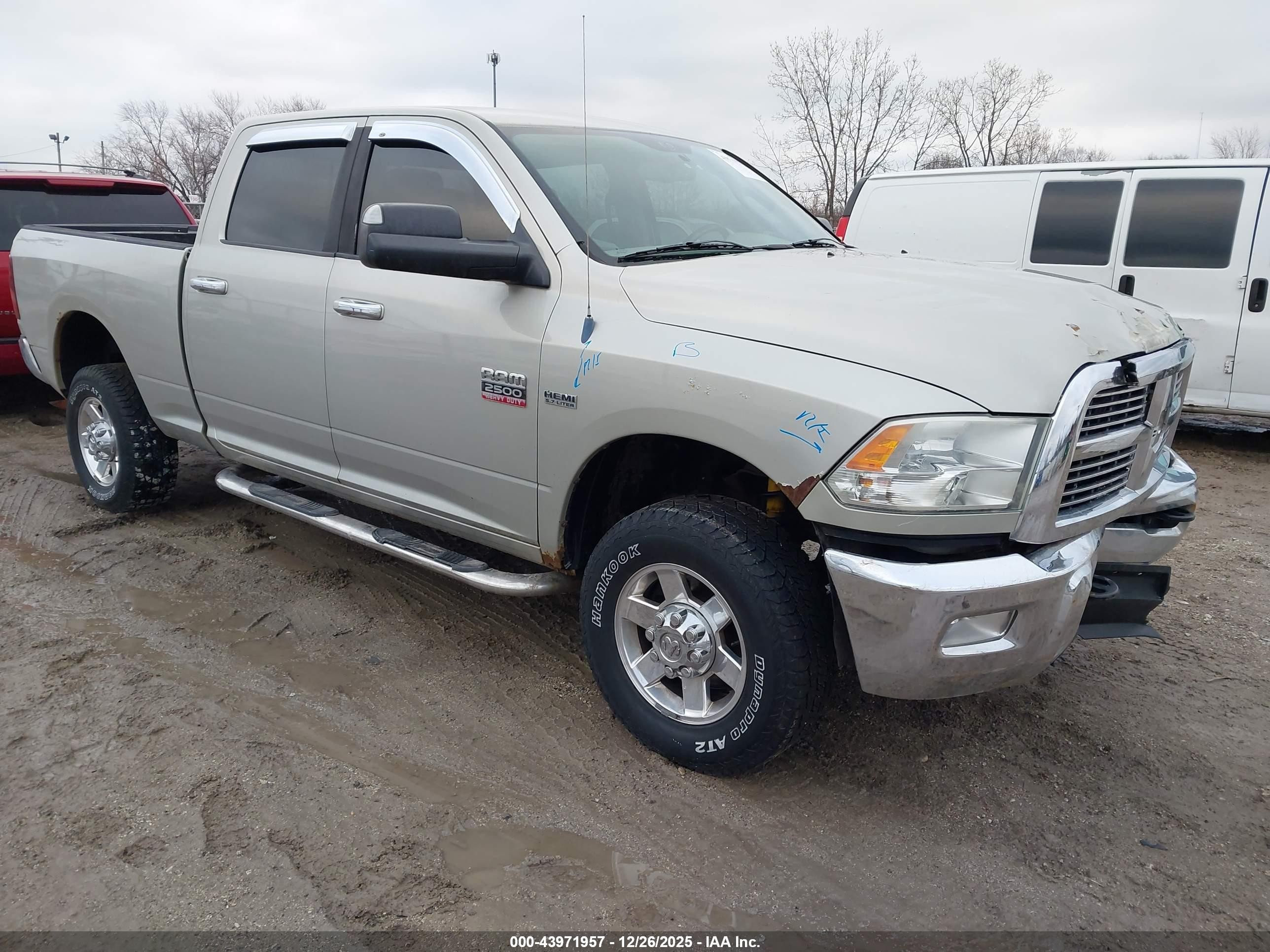 2010 Dodge Ram 2500 Slt Silver vin: 3D7TT2CT3AG125874