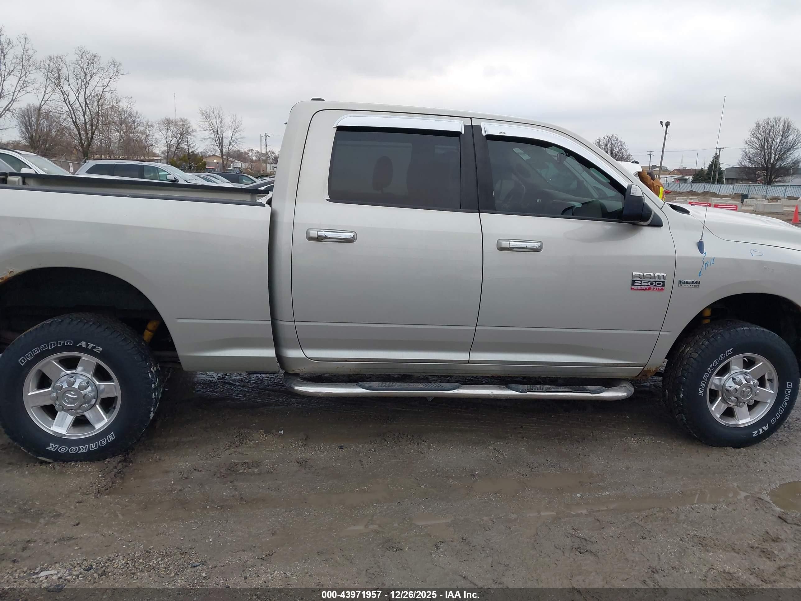2010 Dodge Ram 2500 Slt Silver vin: 3D7TT2CT3AG125874