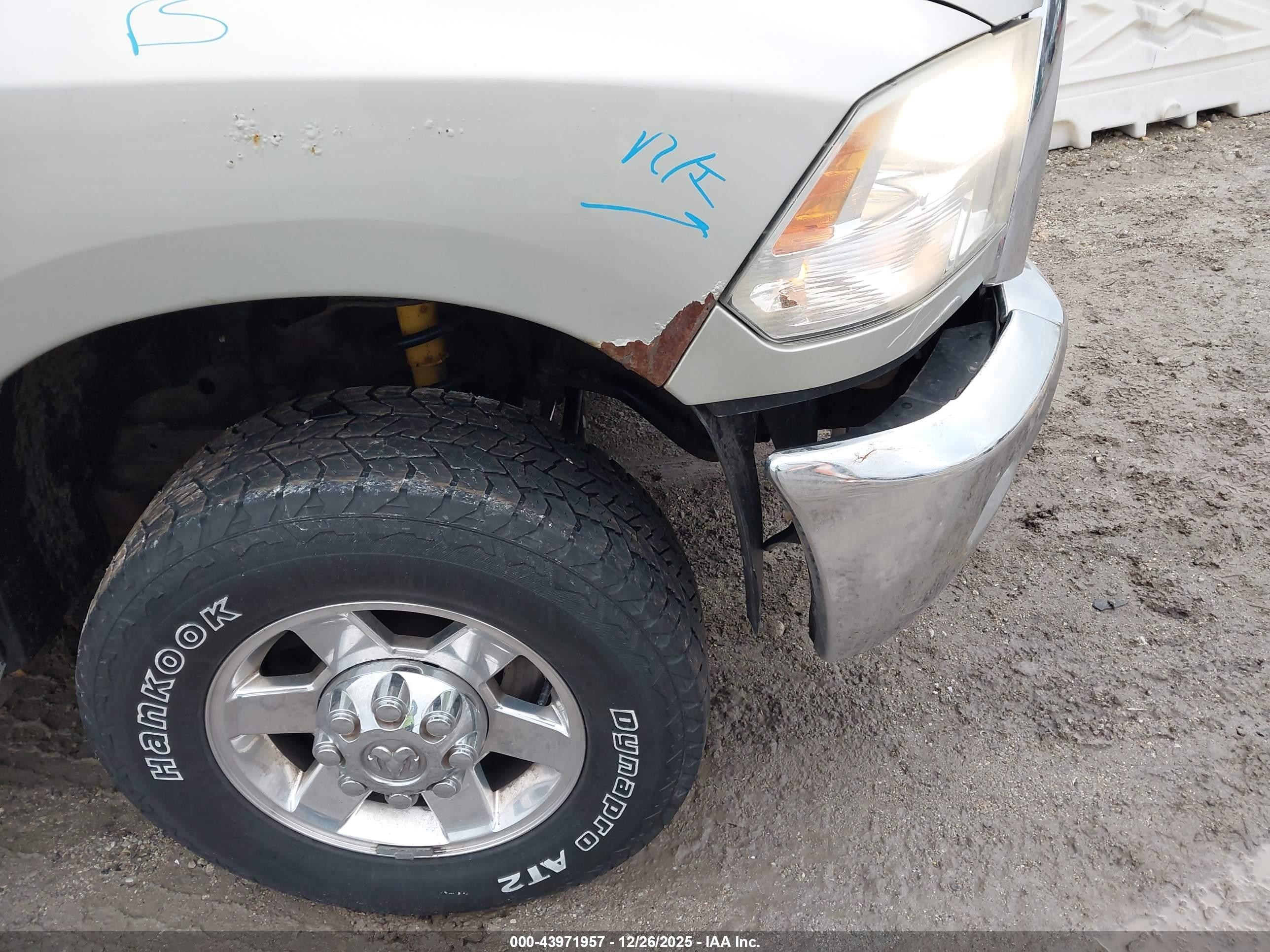 2010 Dodge Ram 2500 Slt Silver vin: 3D7TT2CT3AG125874