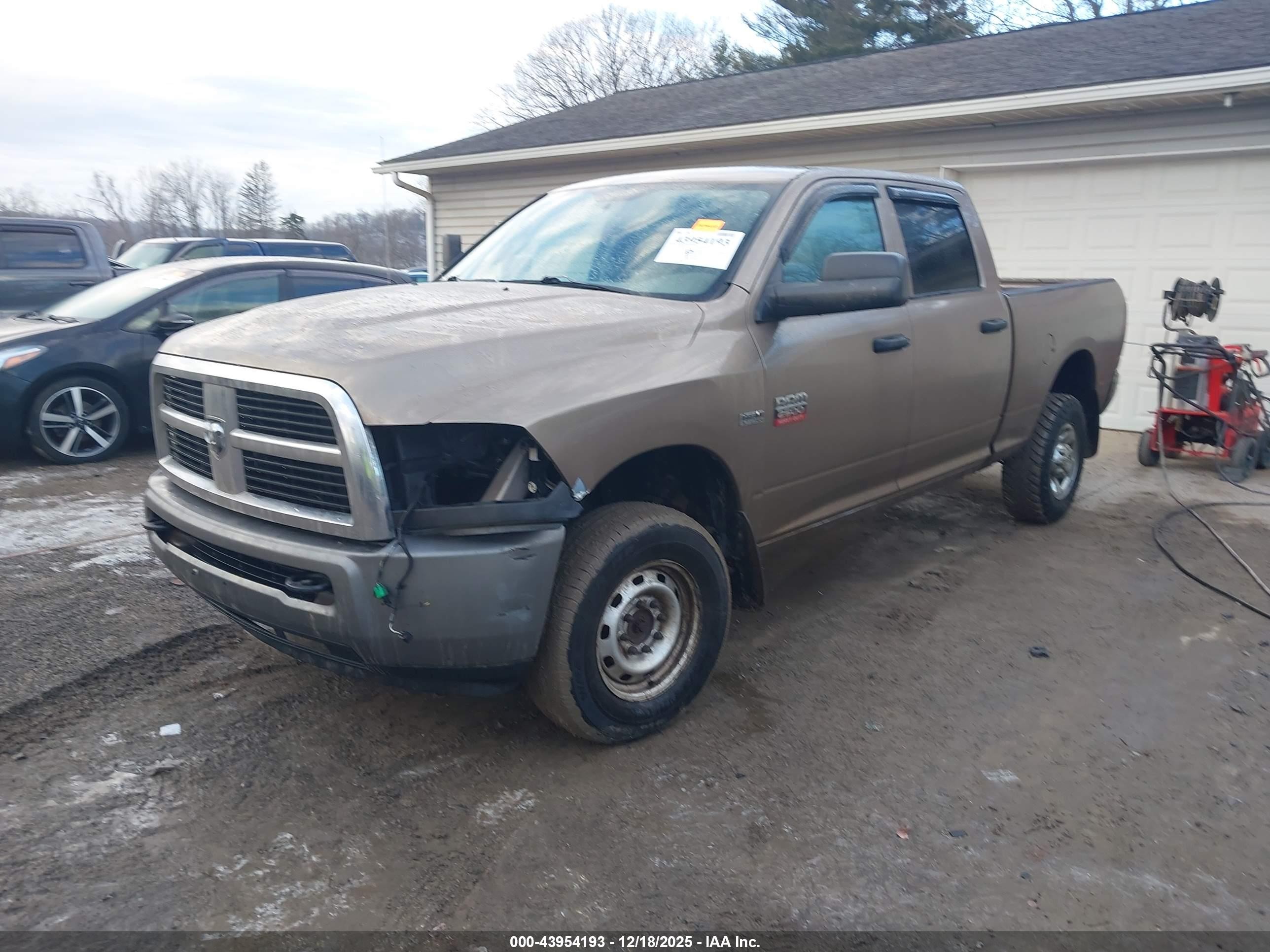 2010 Dodge Ram 2500 St Gold vin: 3D7TT2CT5AG123012