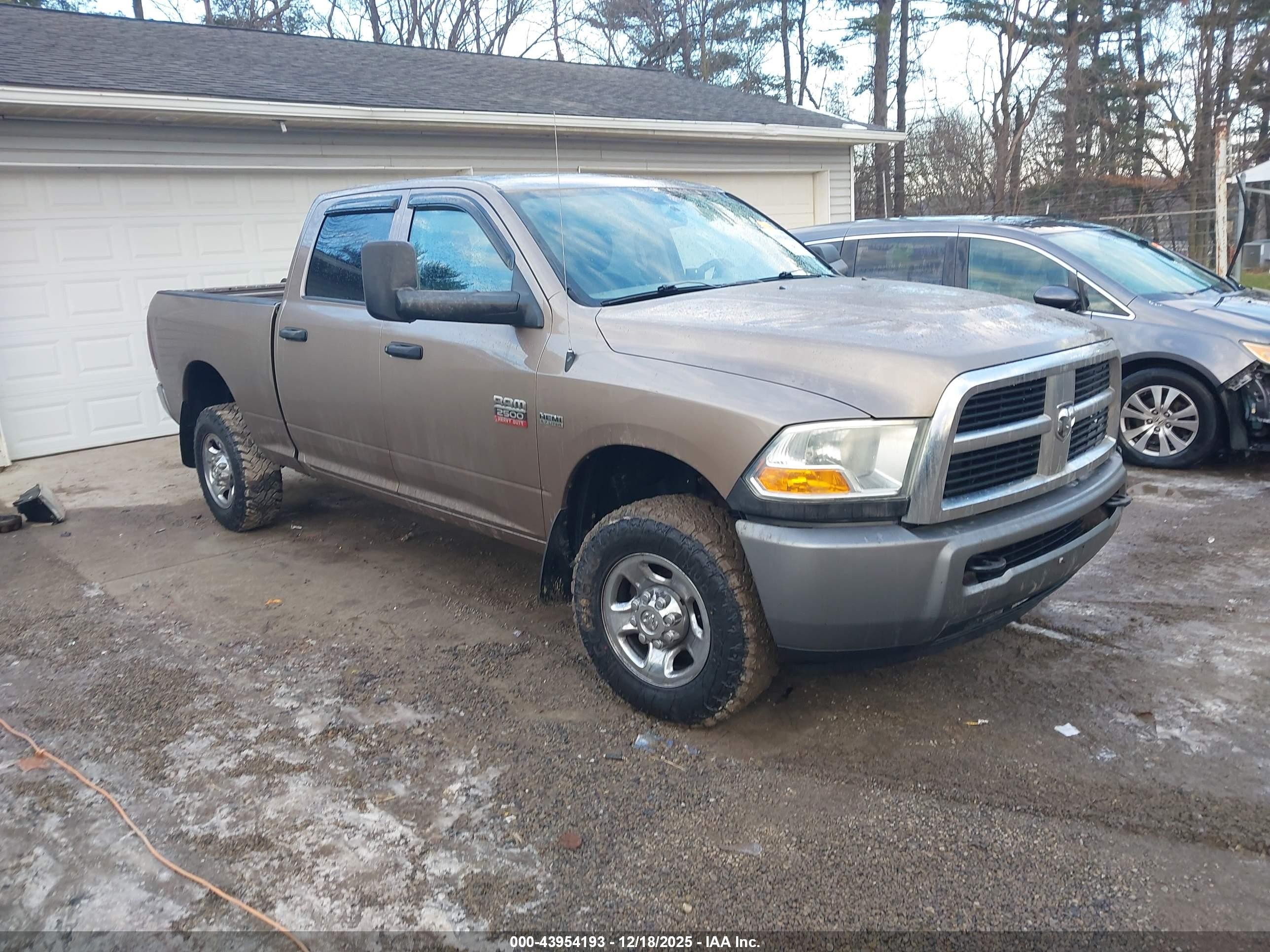 2010 Dodge Ram 2500 St Gold vin: 3D7TT2CT5AG123012