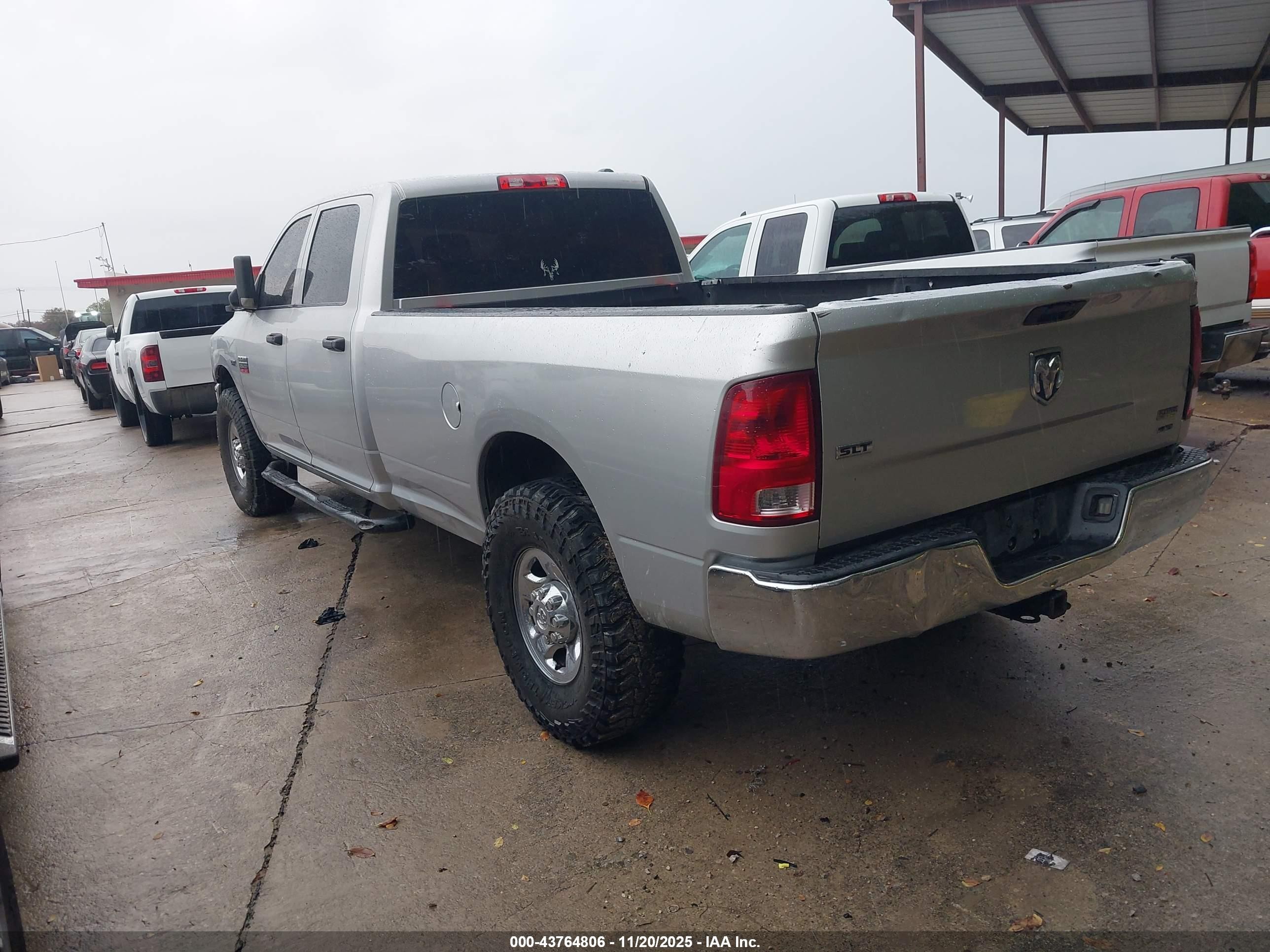 2010 Dodge Ram 2500 St Серебряный vin: 3D7TT2CT6AG148856