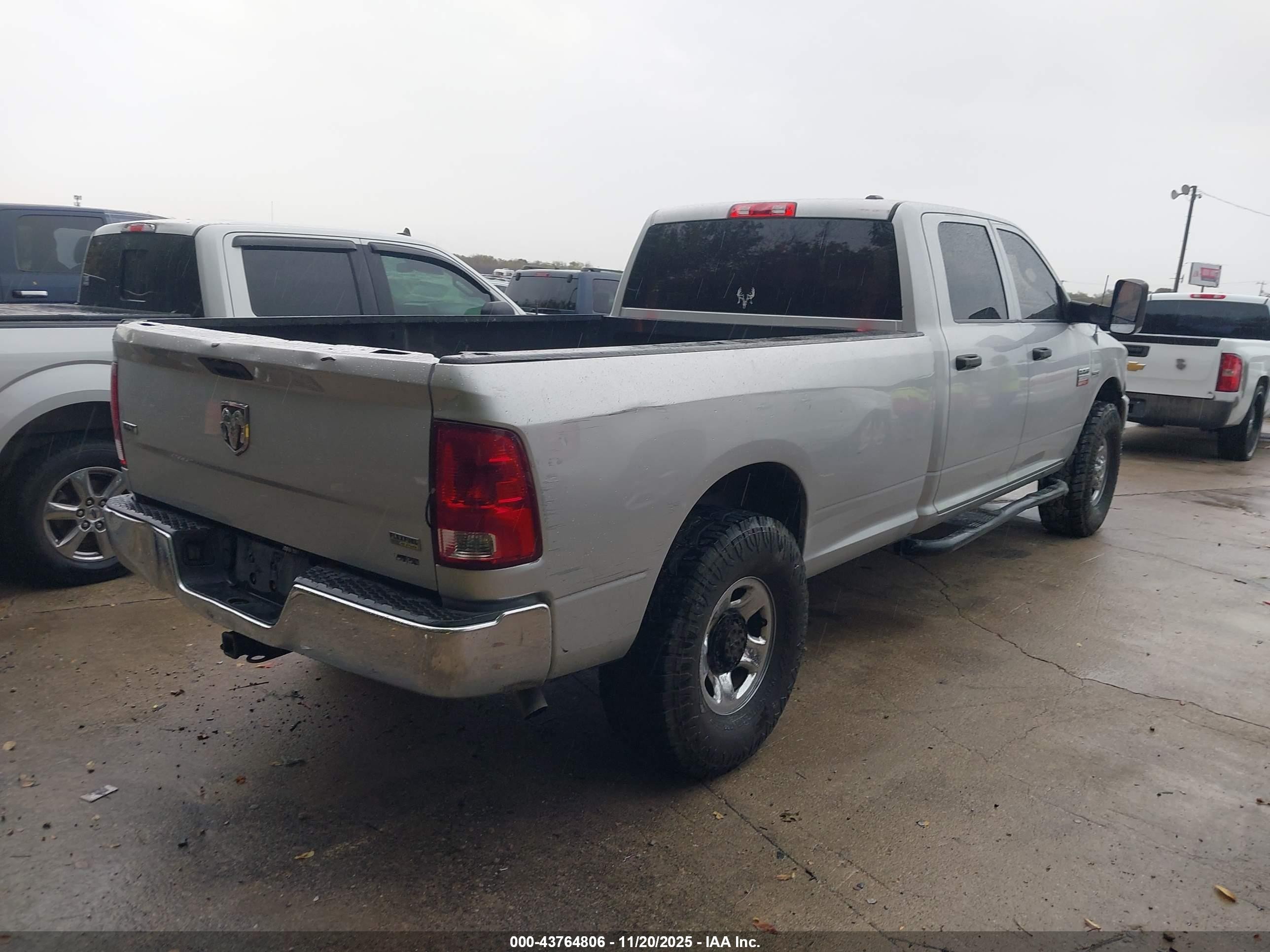 2010 Dodge Ram 2500 St Серебряный vin: 3D7TT2CT6AG148856