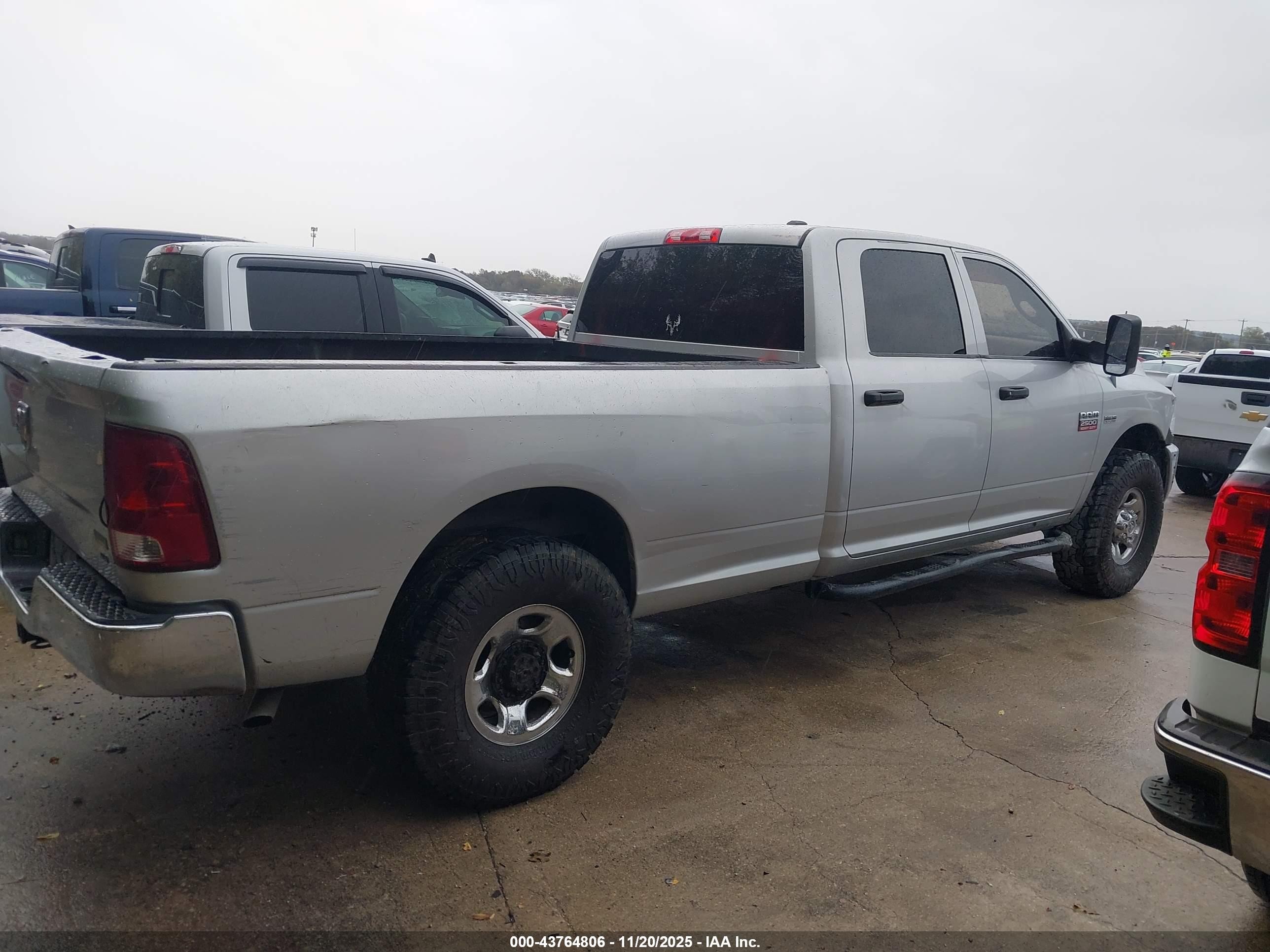 2010 Dodge Ram 2500 St Серебряный vin: 3D7TT2CT6AG148856
