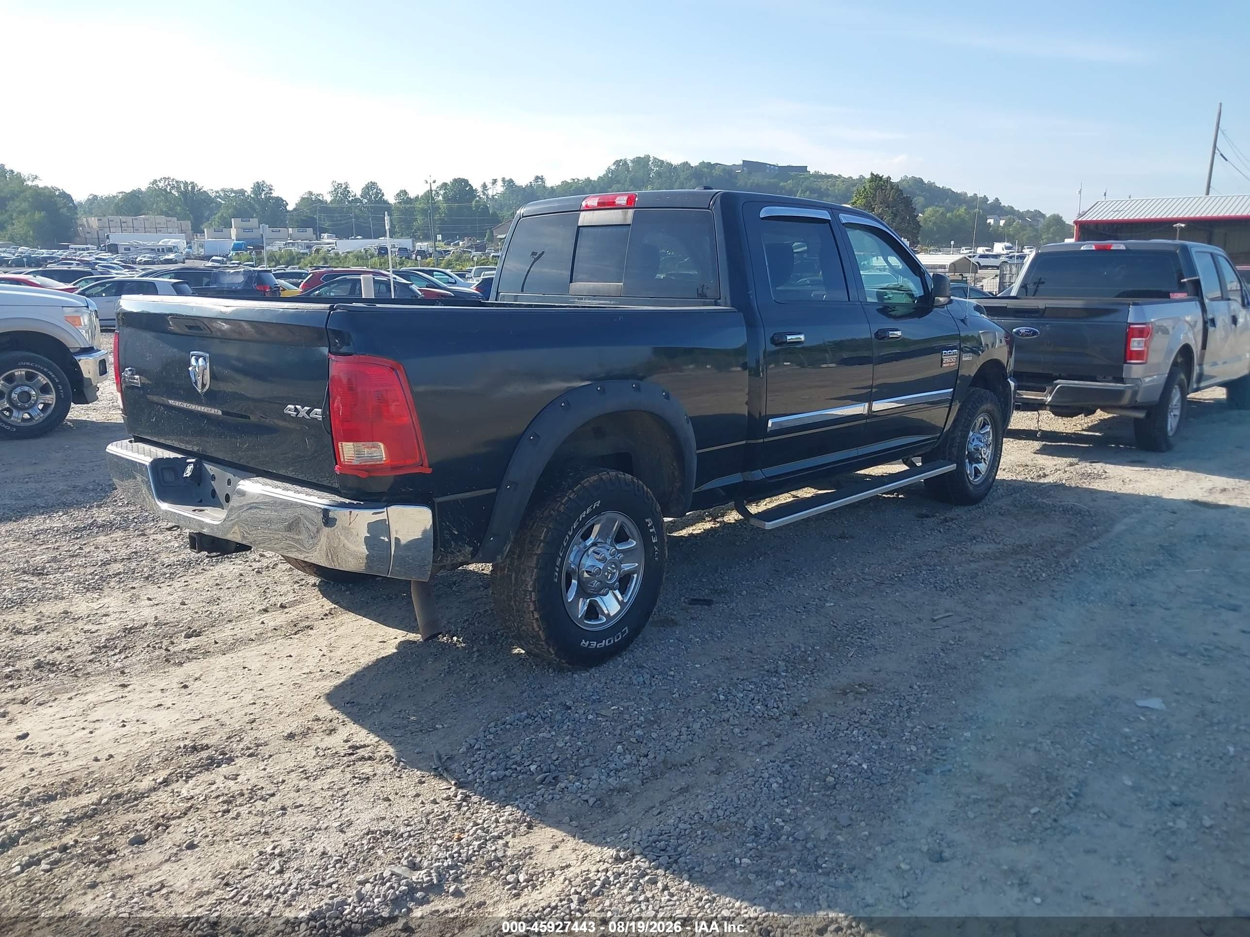 2010 Dodge Ram 2500 Slt Black vin: 3D7TT2CT7AG158490