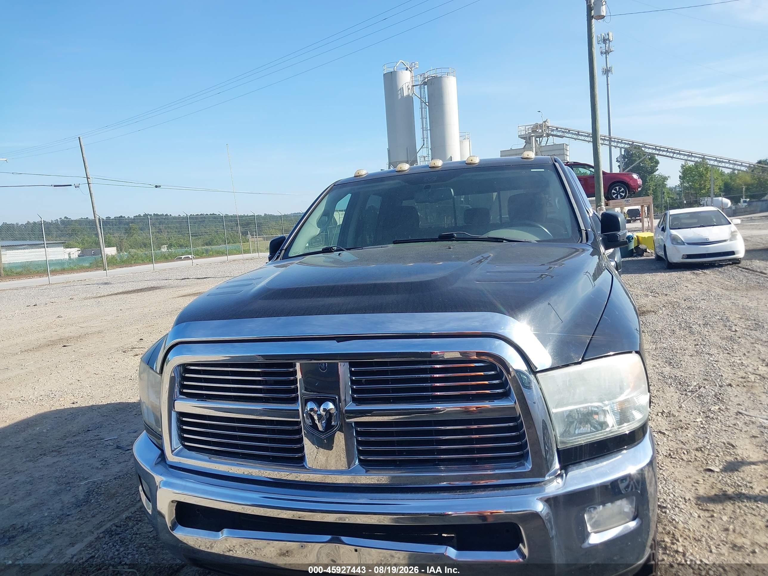2010 Dodge Ram 2500 Slt Black vin: 3D7TT2CT7AG158490