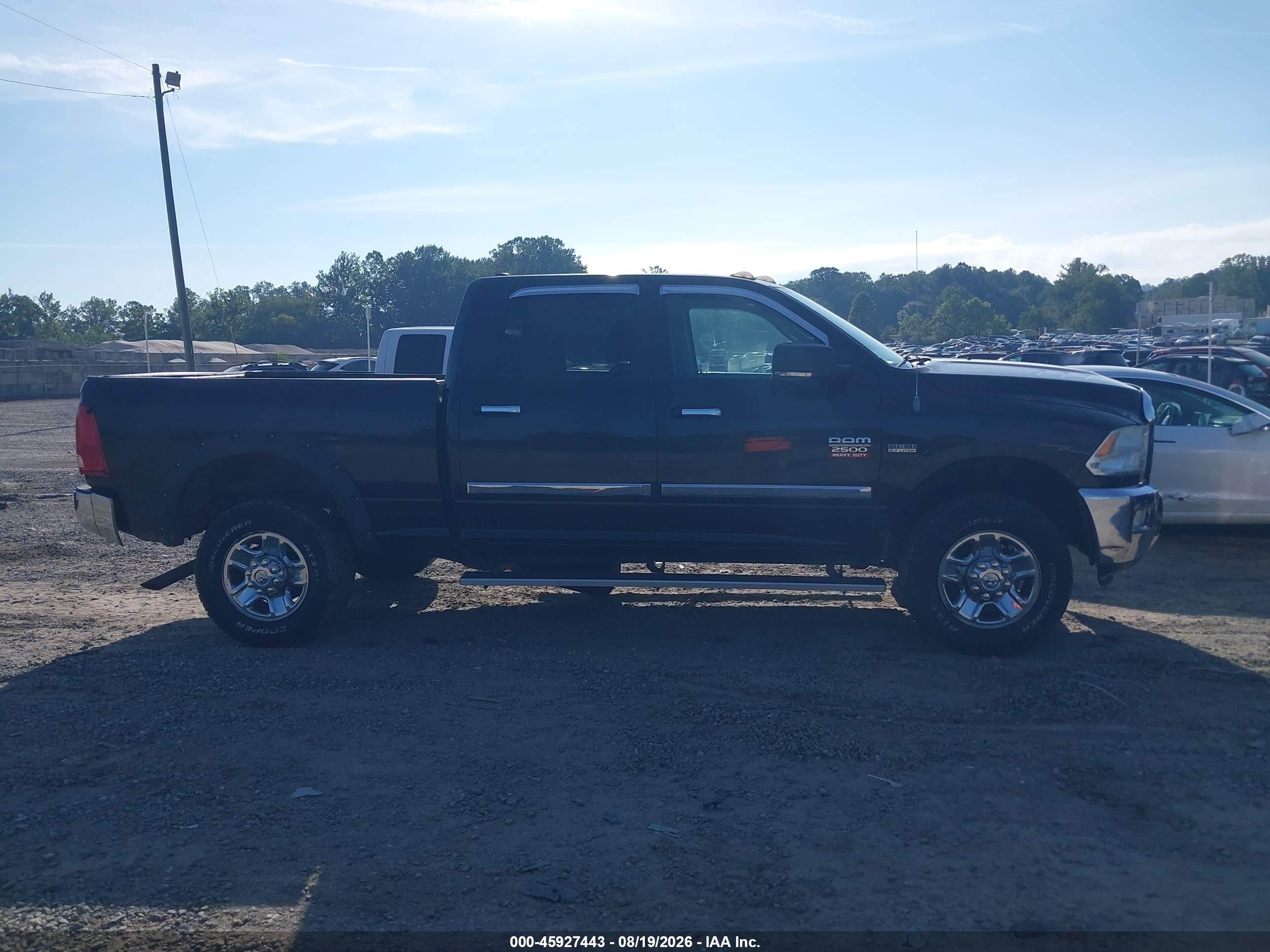 2010 Dodge Ram 2500 Slt Black vin: 3D7TT2CT7AG158490