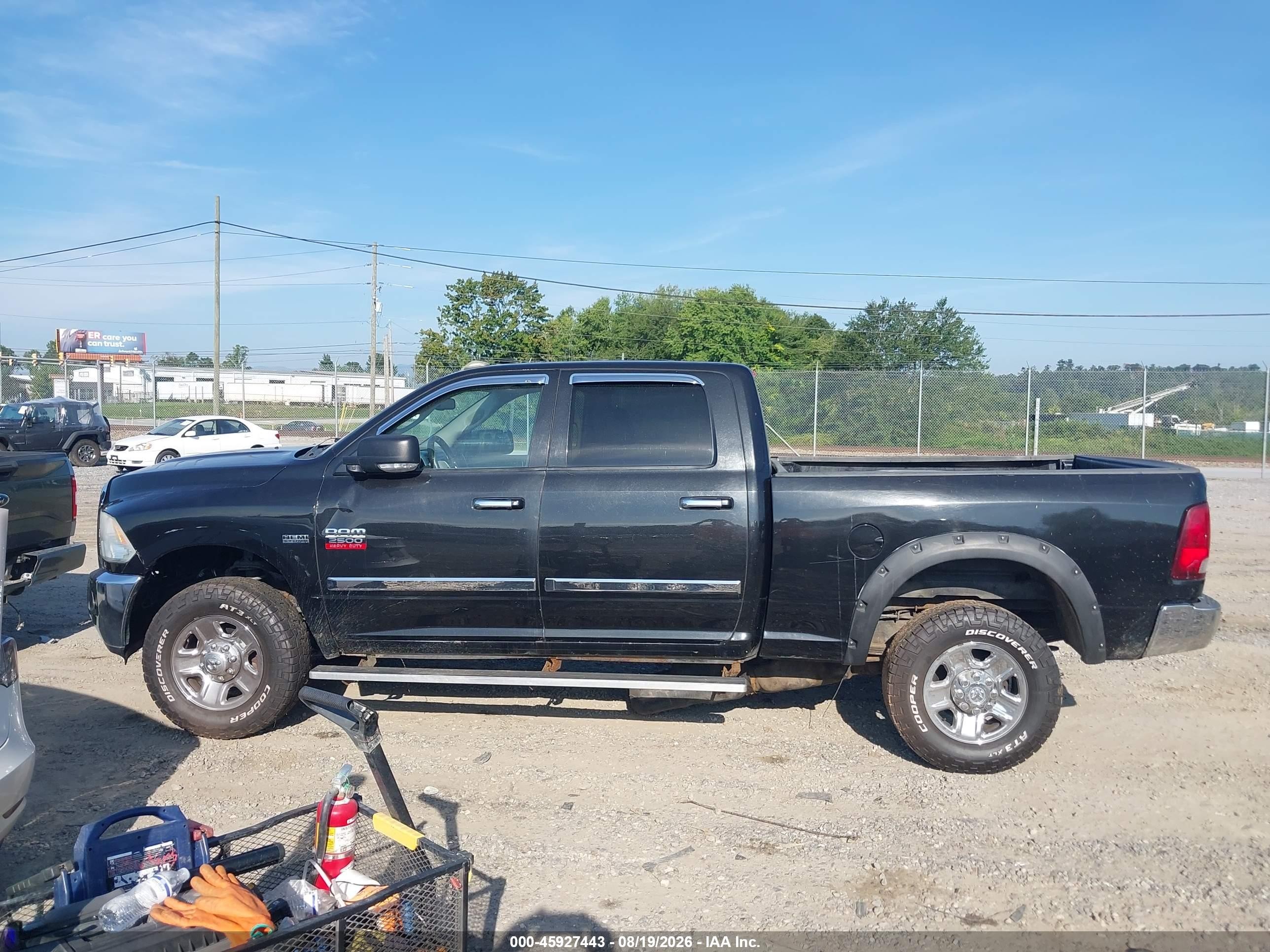 2010 Dodge Ram 2500 Slt Black vin: 3D7TT2CT7AG158490