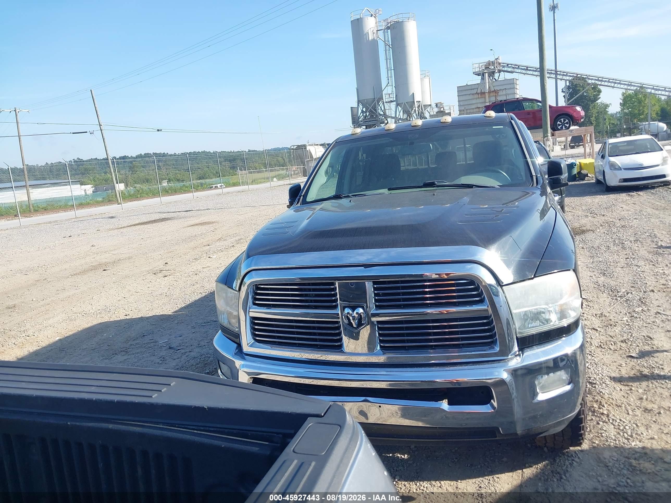 2010 Dodge Ram 2500 Slt Black vin: 3D7TT2CT7AG158490