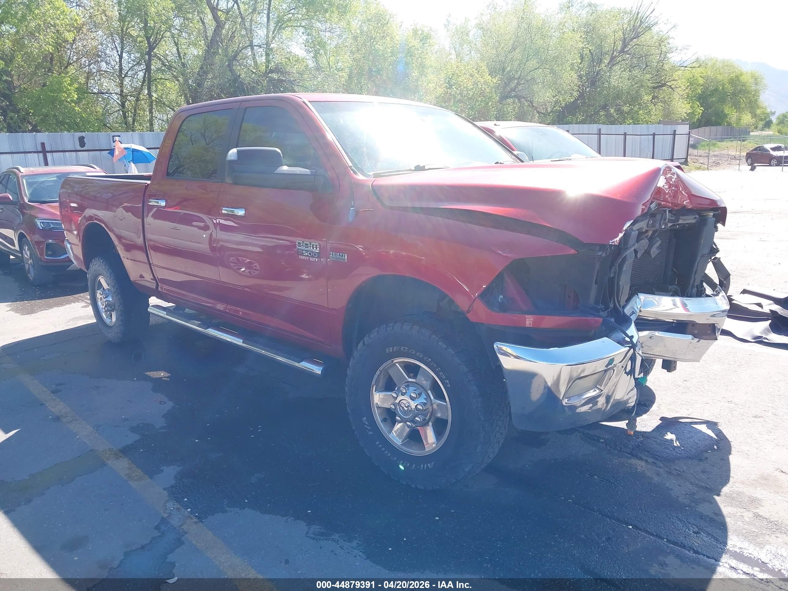 2010 Dodge Ram 2500 Slt Red vin: 3D7TT2CT8AG116796