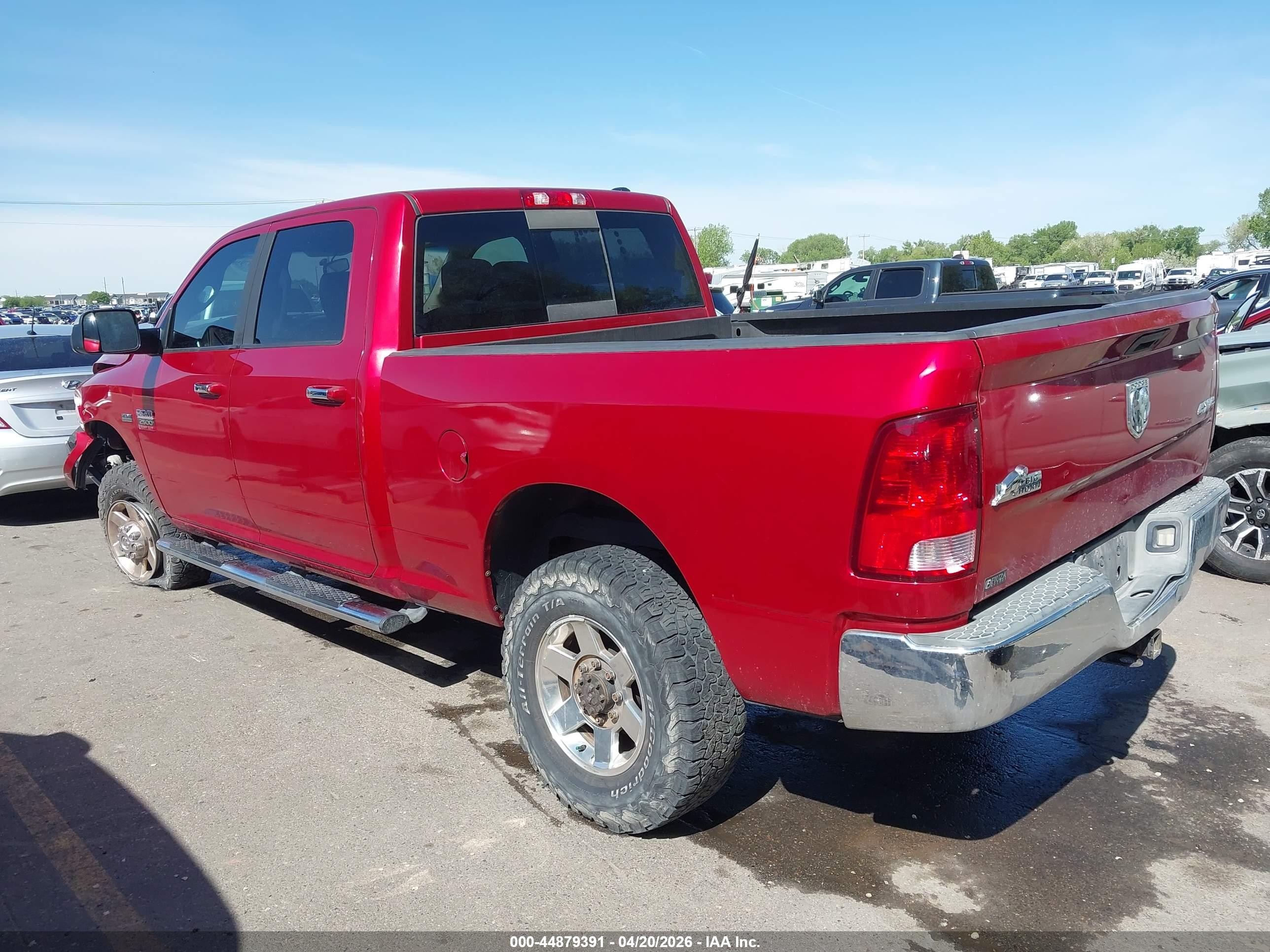 2010 Dodge Ram 2500 Slt Red vin: 3D7TT2CT8AG116796