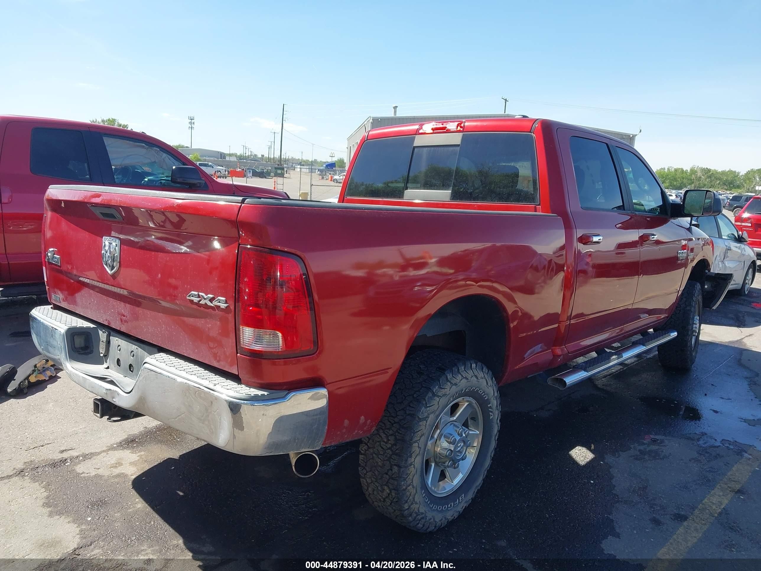 2010 Dodge Ram 2500 Slt Red vin: 3D7TT2CT8AG116796