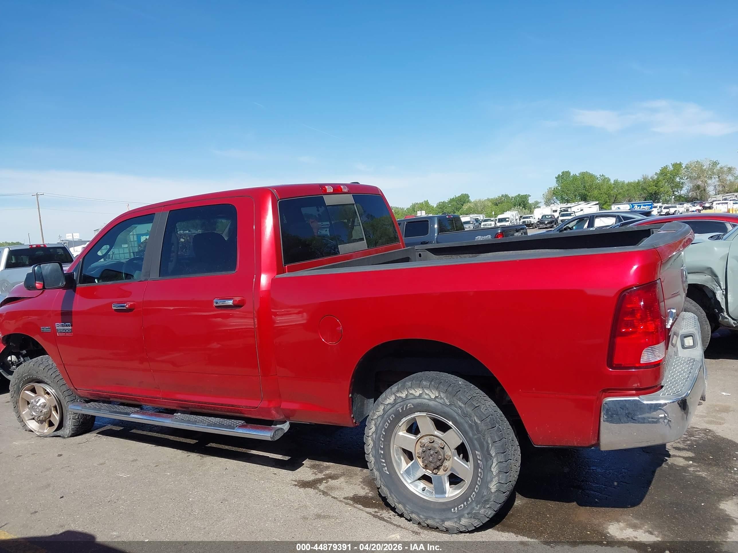 2010 Dodge Ram 2500 Slt Red vin: 3D7TT2CT8AG116796
