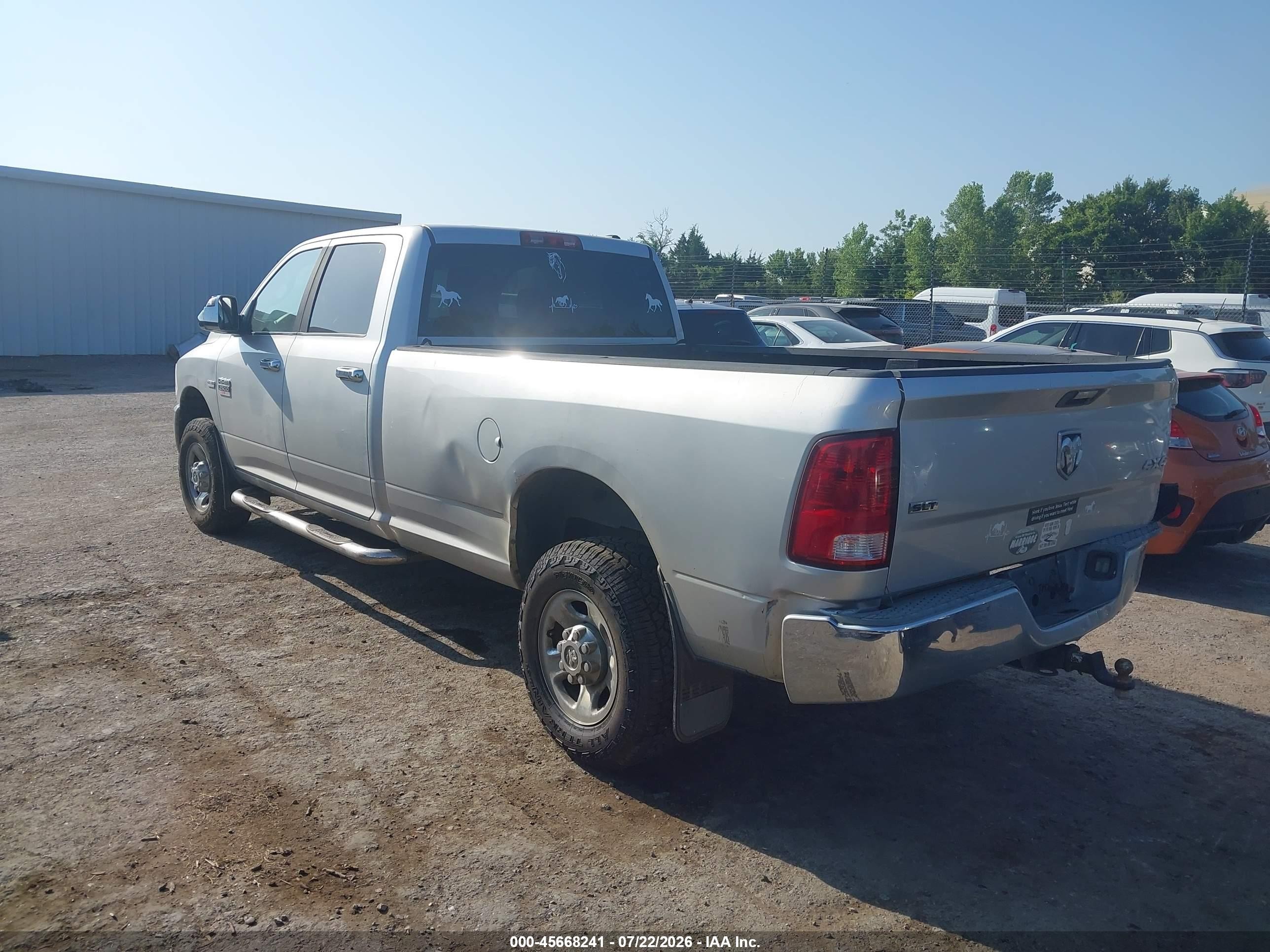 2011 Ram Ram 2500 Slt Gray vin: 3D7TT2CTXBG593201
