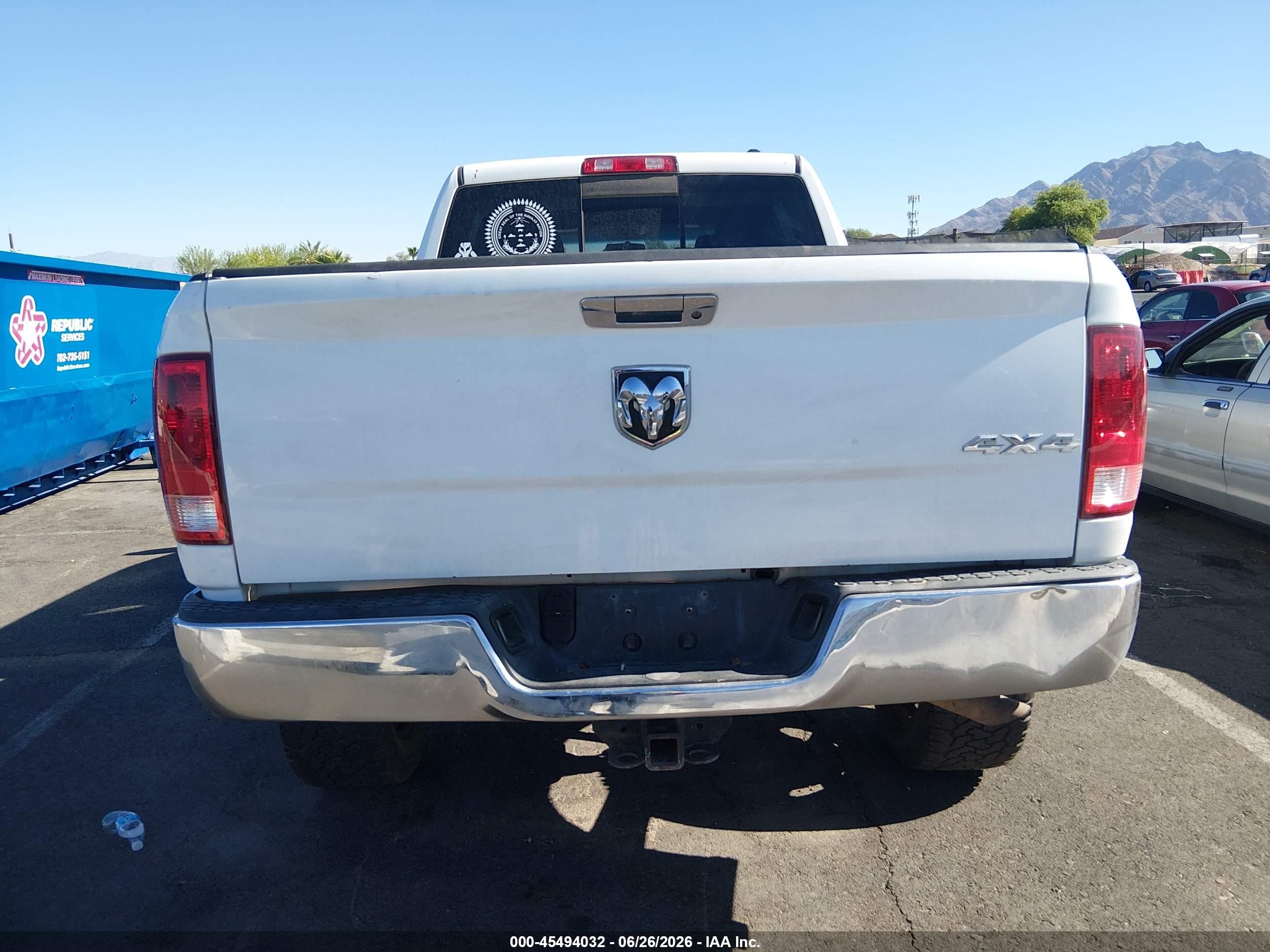 2011 Ram Ram 2500 Slt White vin: 3D7TT2HT6BG507228