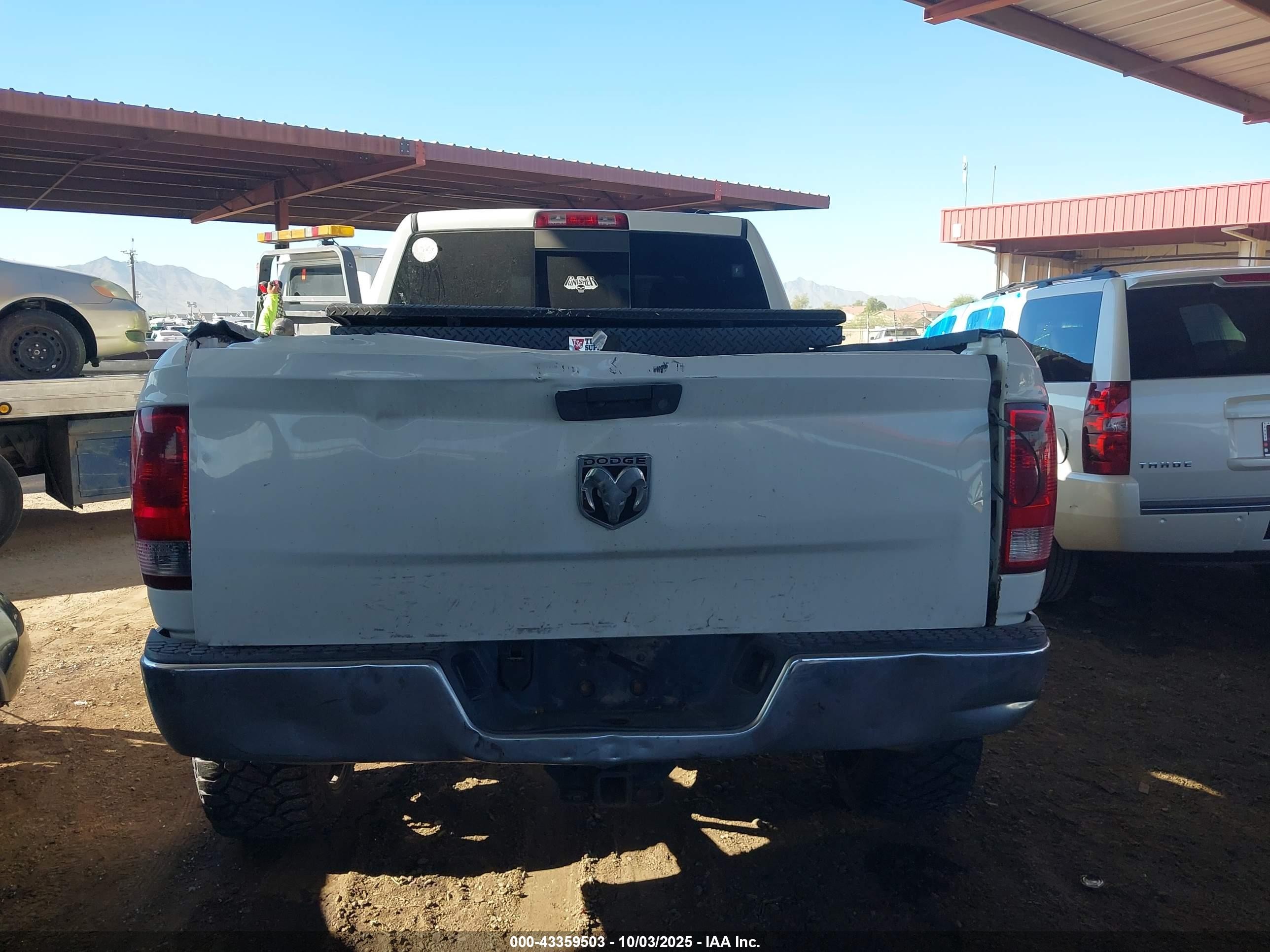 2010 Dodge Ram 2500 Slt White vin: 3D7UT2CL0AG146749